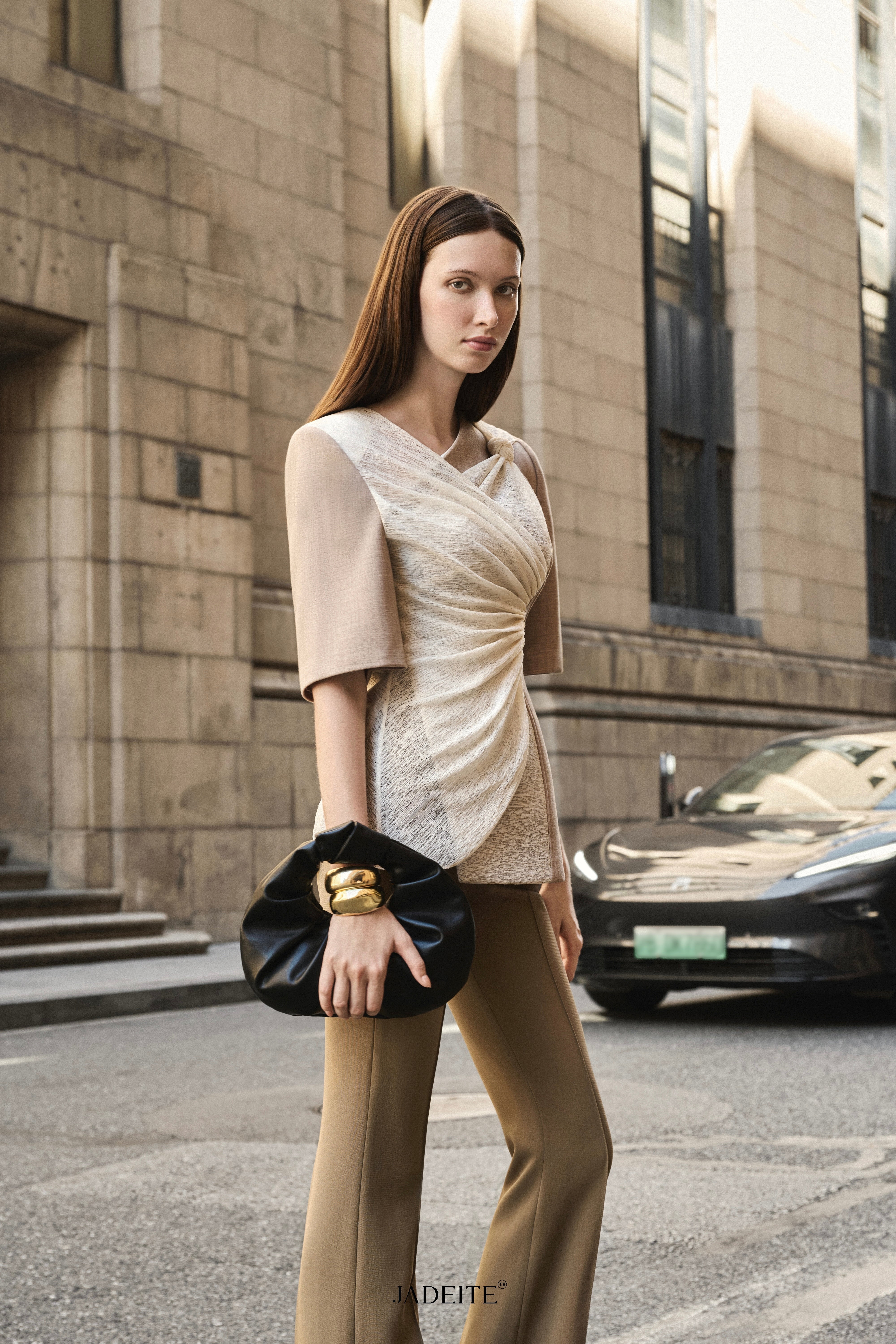 Sandstone Wrap Top x Olive Mist Pants