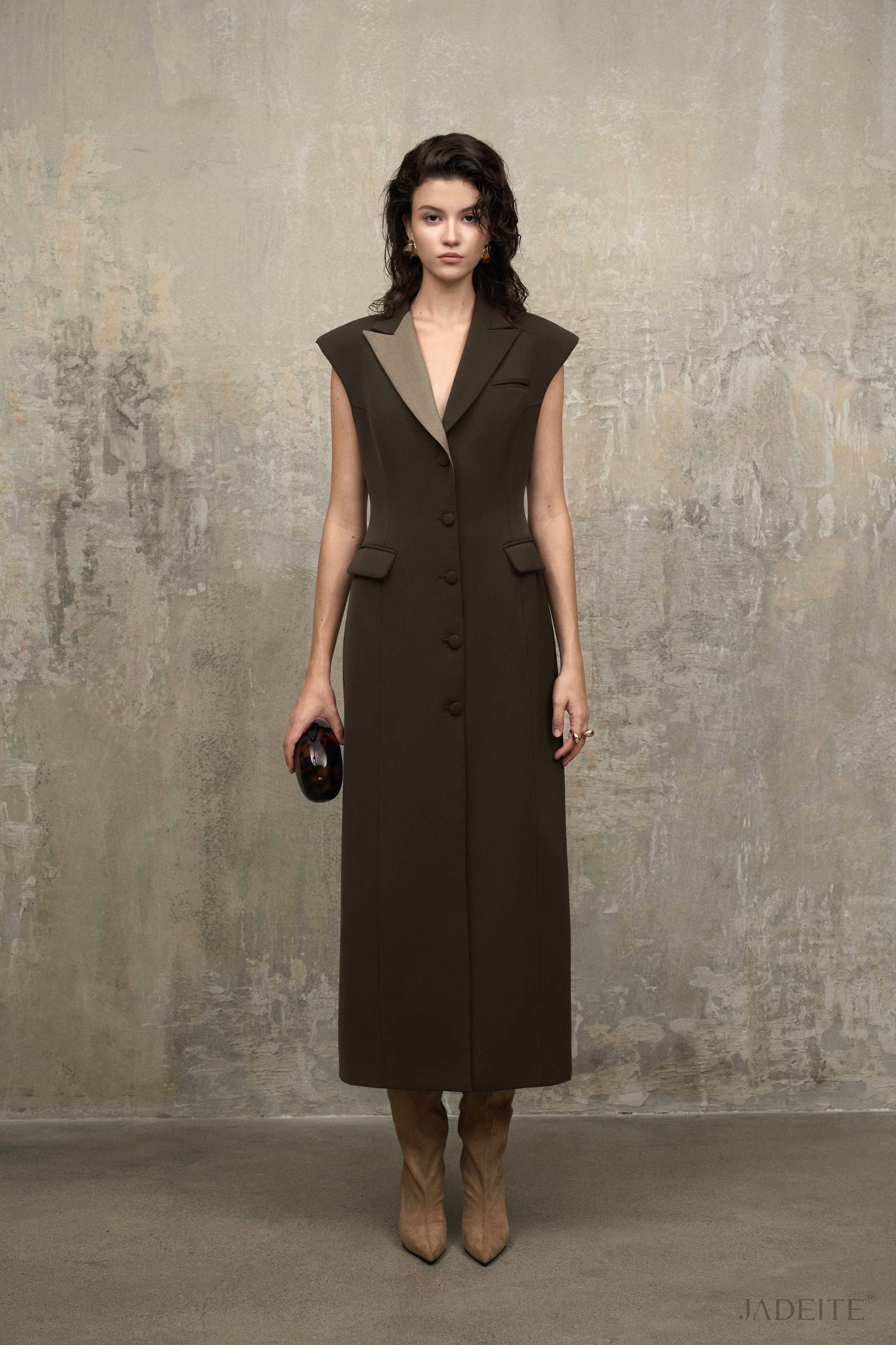 Earthline Shoulder Vest Coat