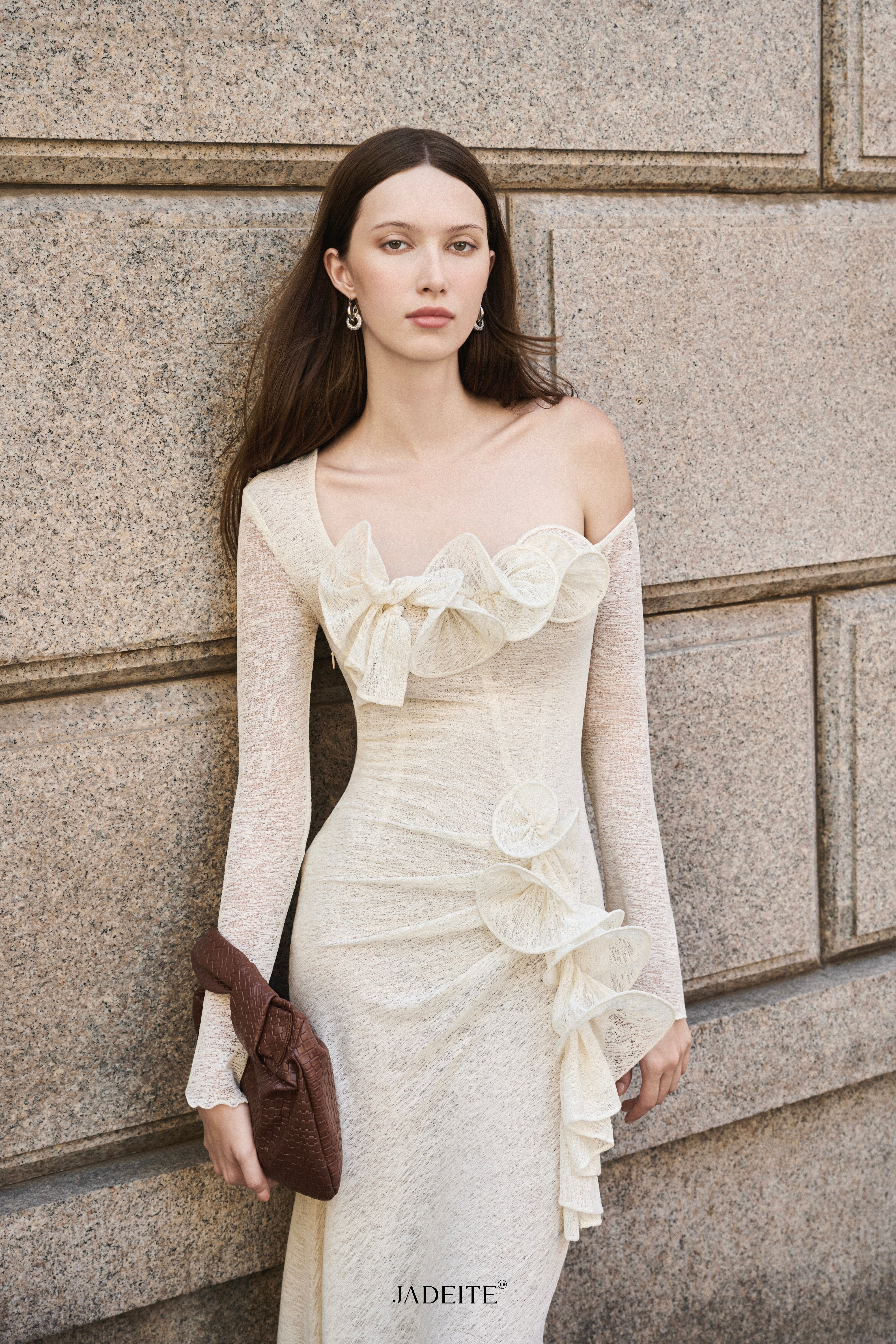 Silent Ivory Bloom Dress