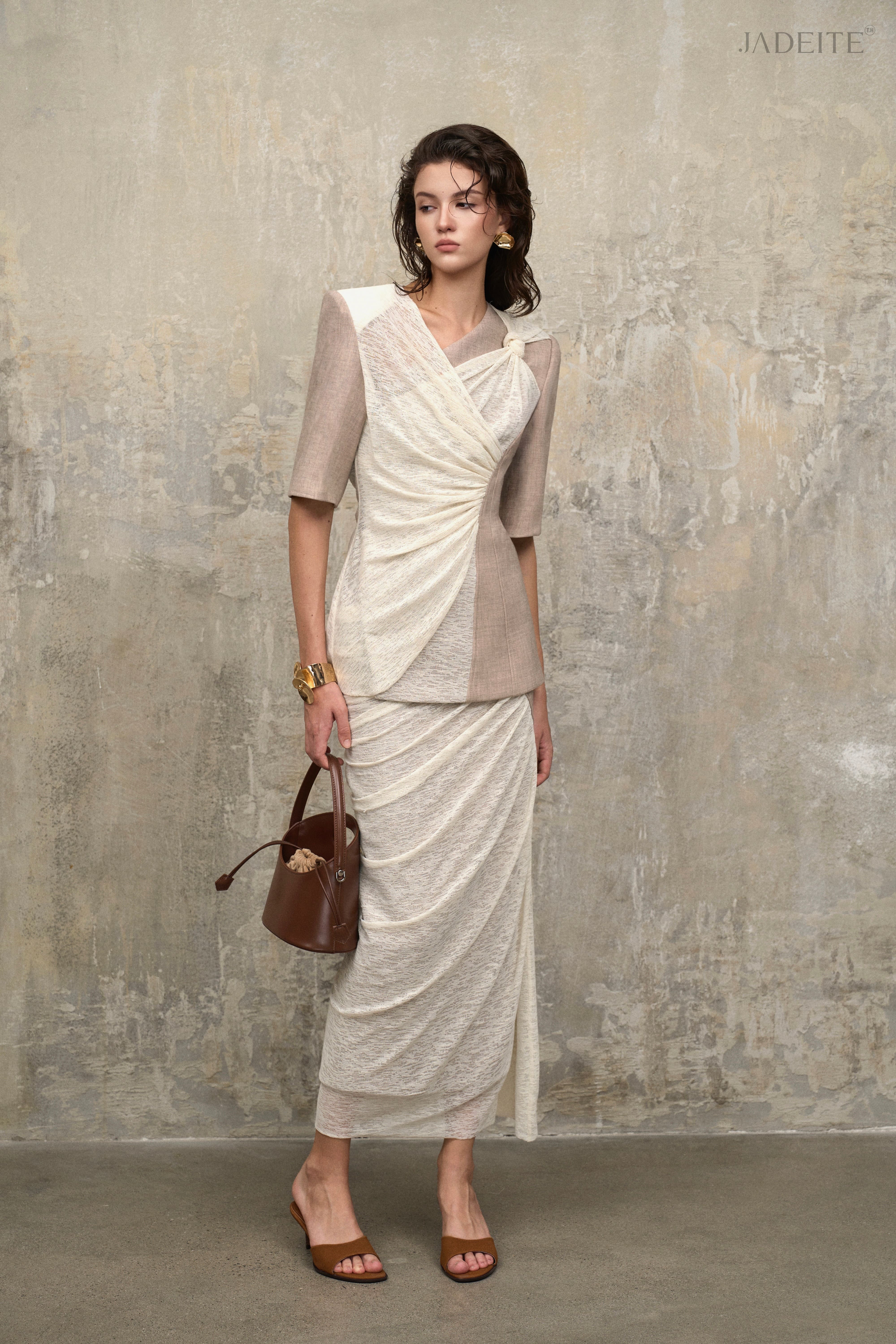 Sandstone Top x Desert Off-White Skirt