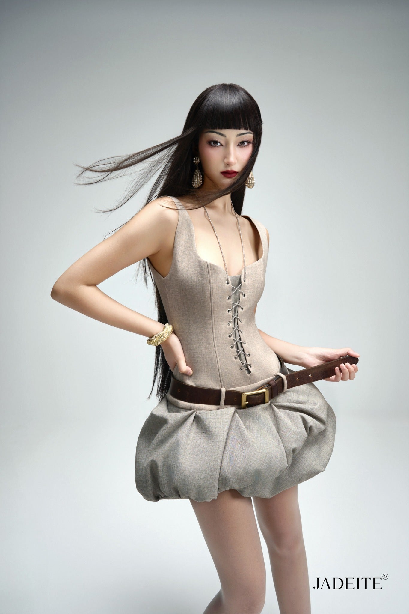 Caramel Bloom Dress
