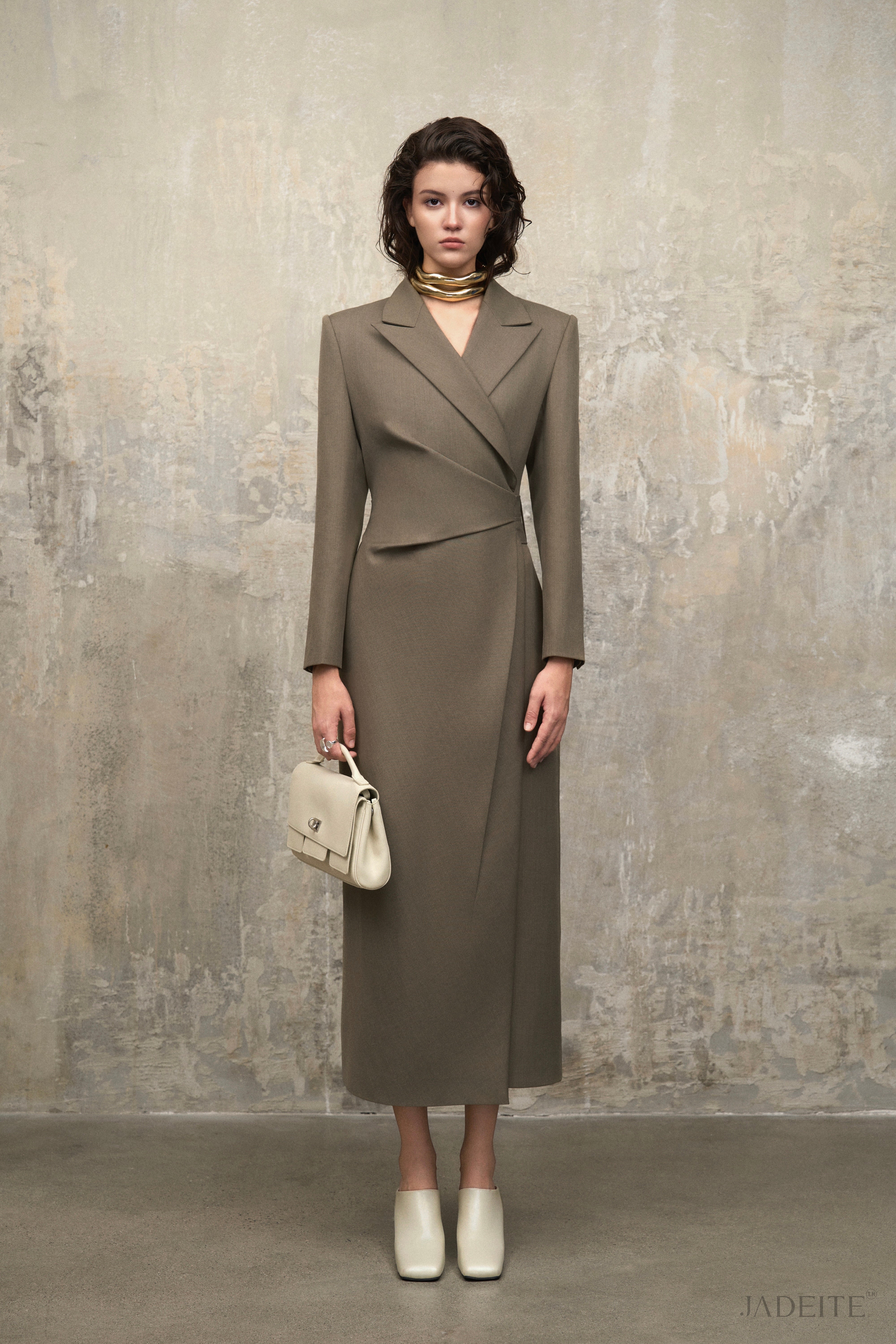 Sela Ash Grey Dress Blazer