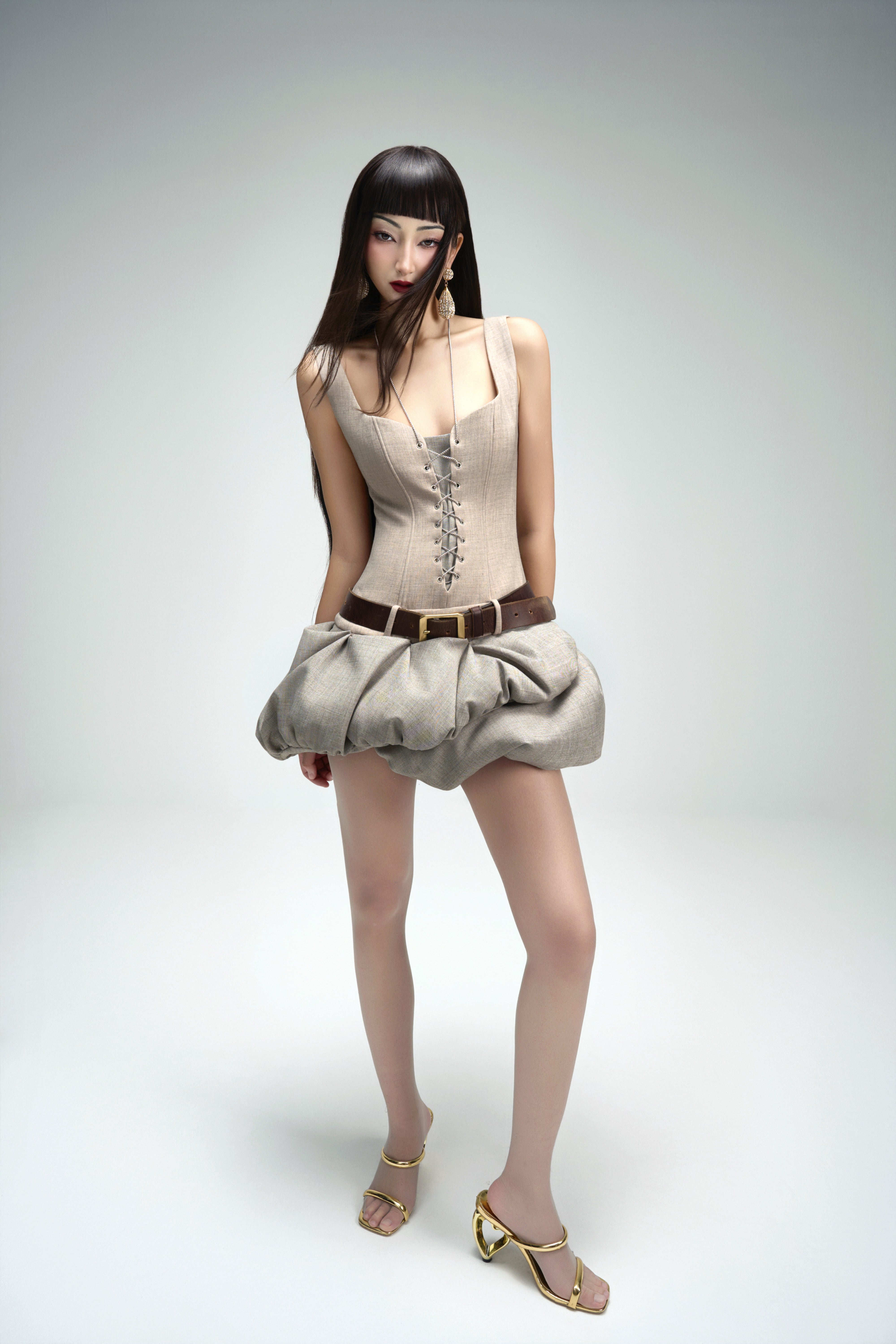 Caramel Bloom Dress
