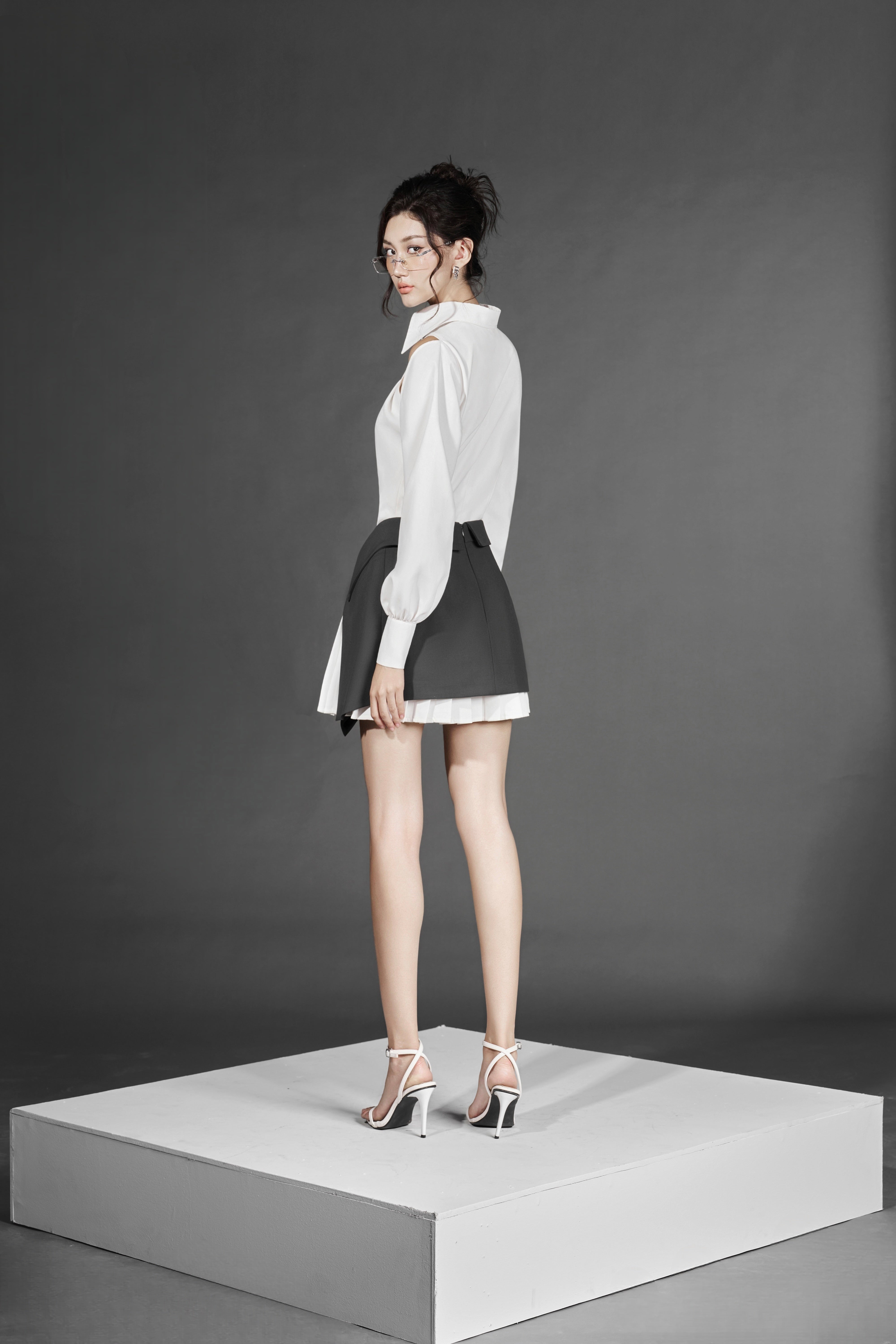W Stu Long-Sleeve Shirt x Tie G-Belt
