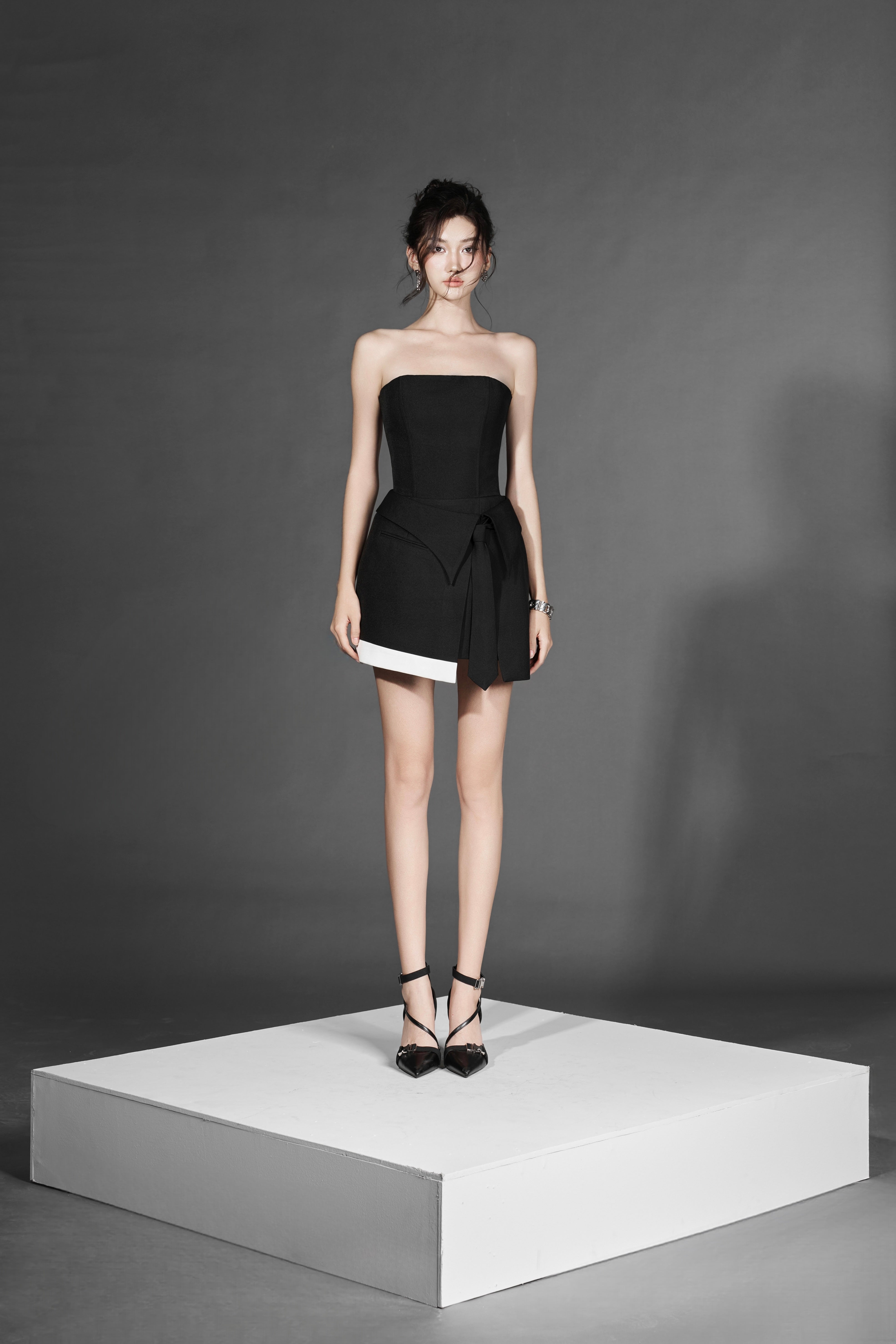 B-Boy Zen Crop Vest x B-Girl Strapless Dress x Tie B-Belt