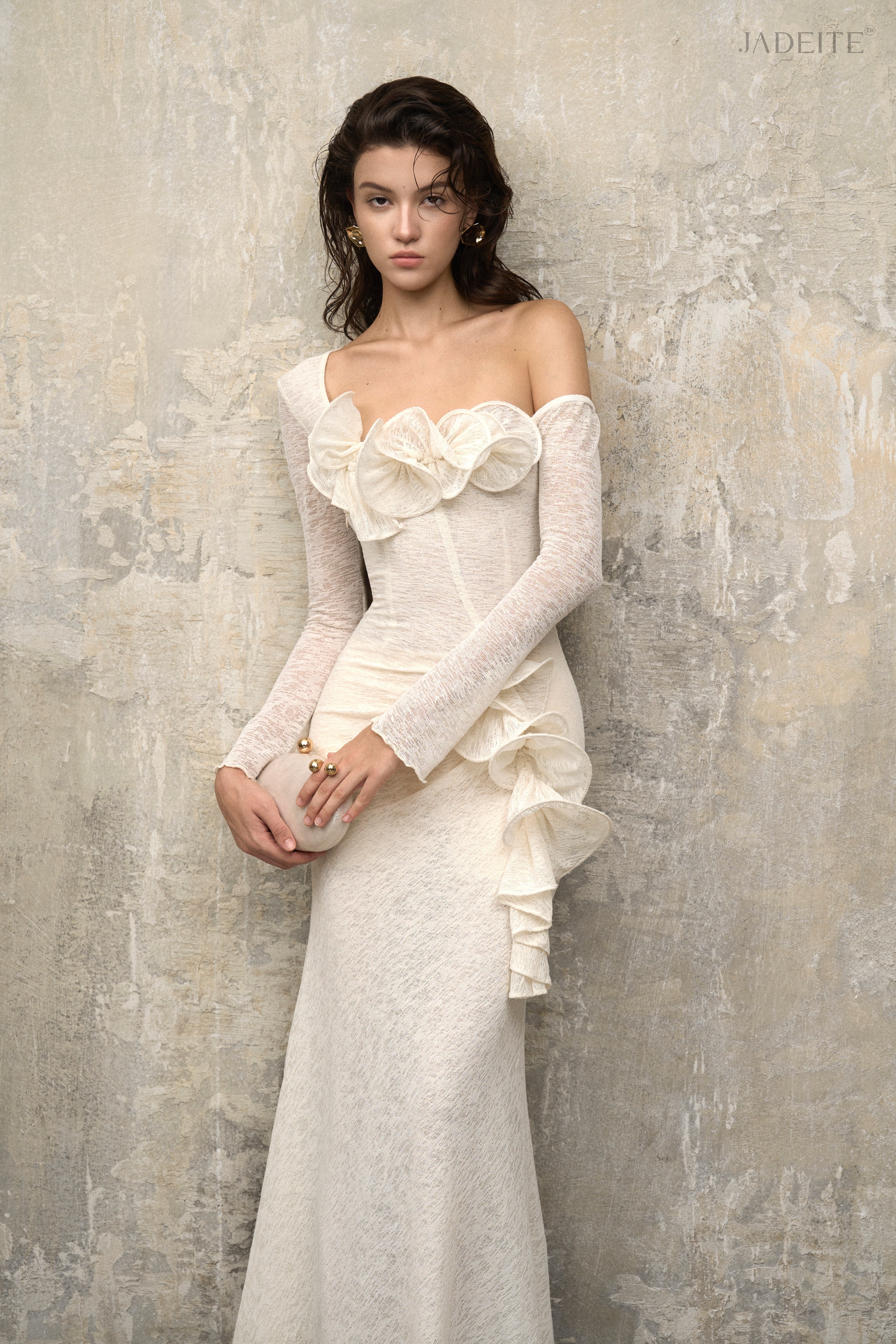 Silent Ivory Bloom Dress