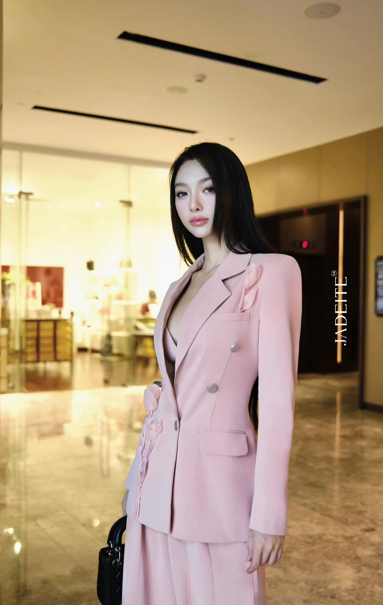 Tulip Pink Vest x Pink Bra x Rose Pink Pants