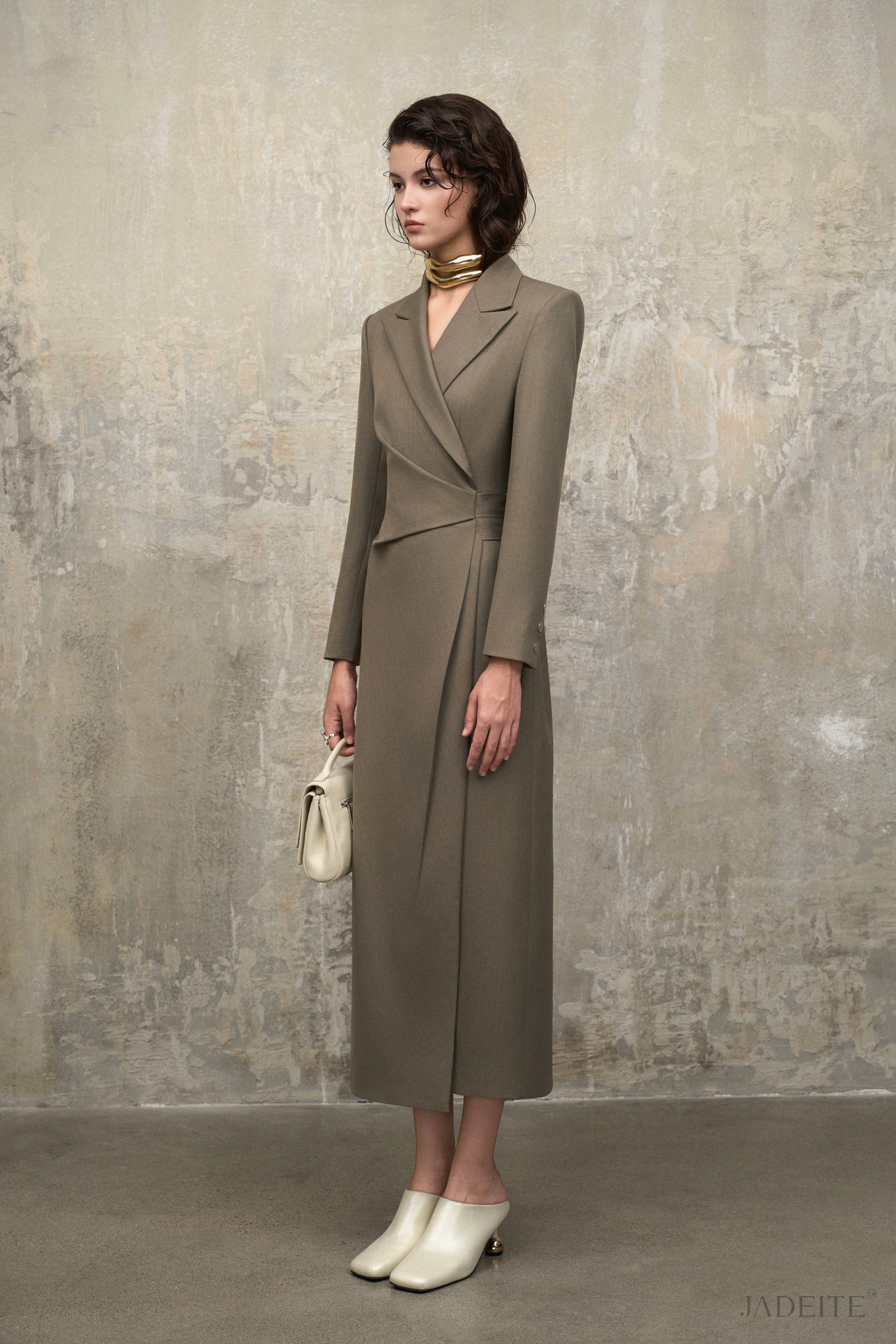 Sela Ash Grey Dress Blazer