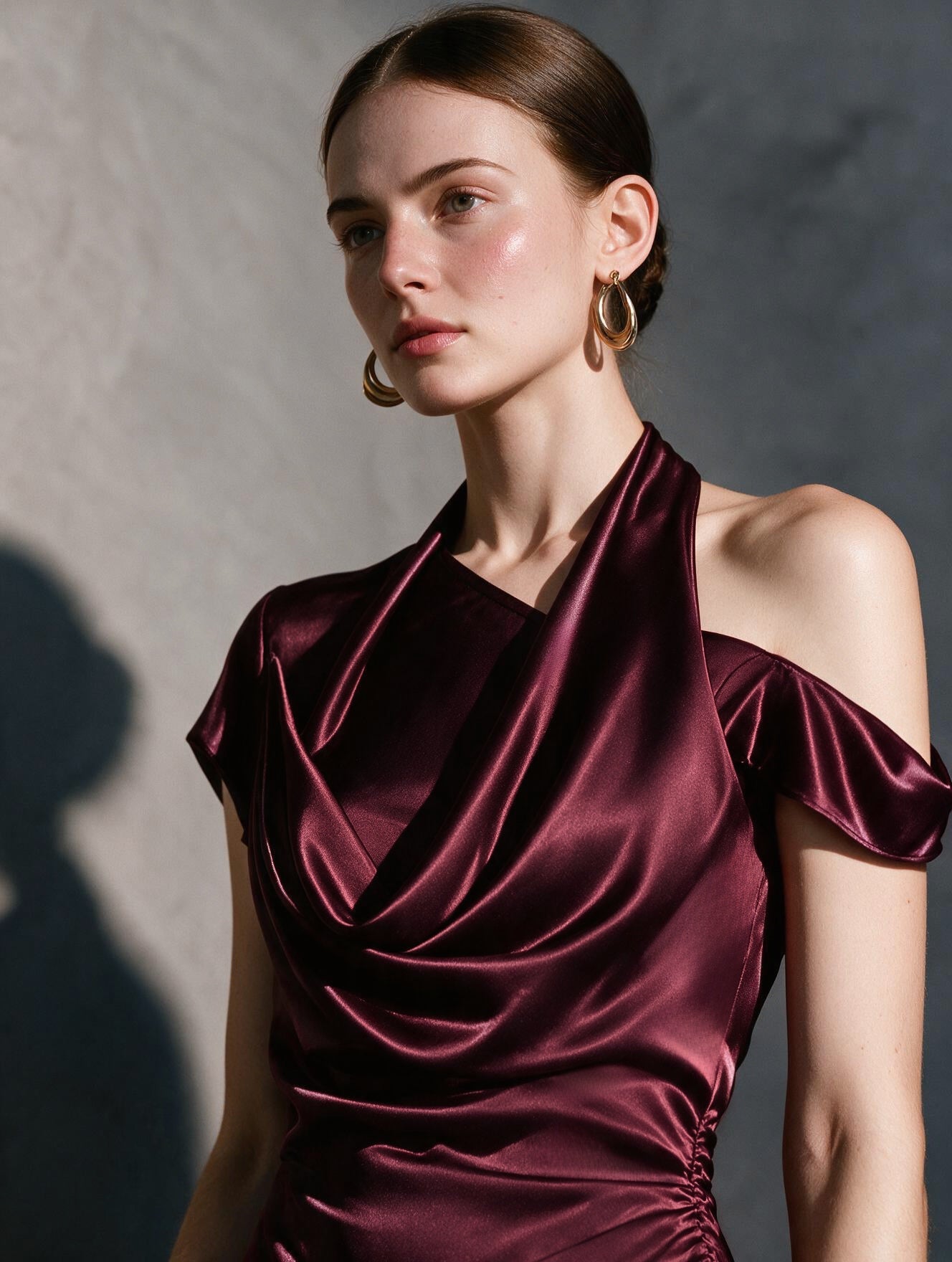 VINA Draped Dress - Jadeiteth