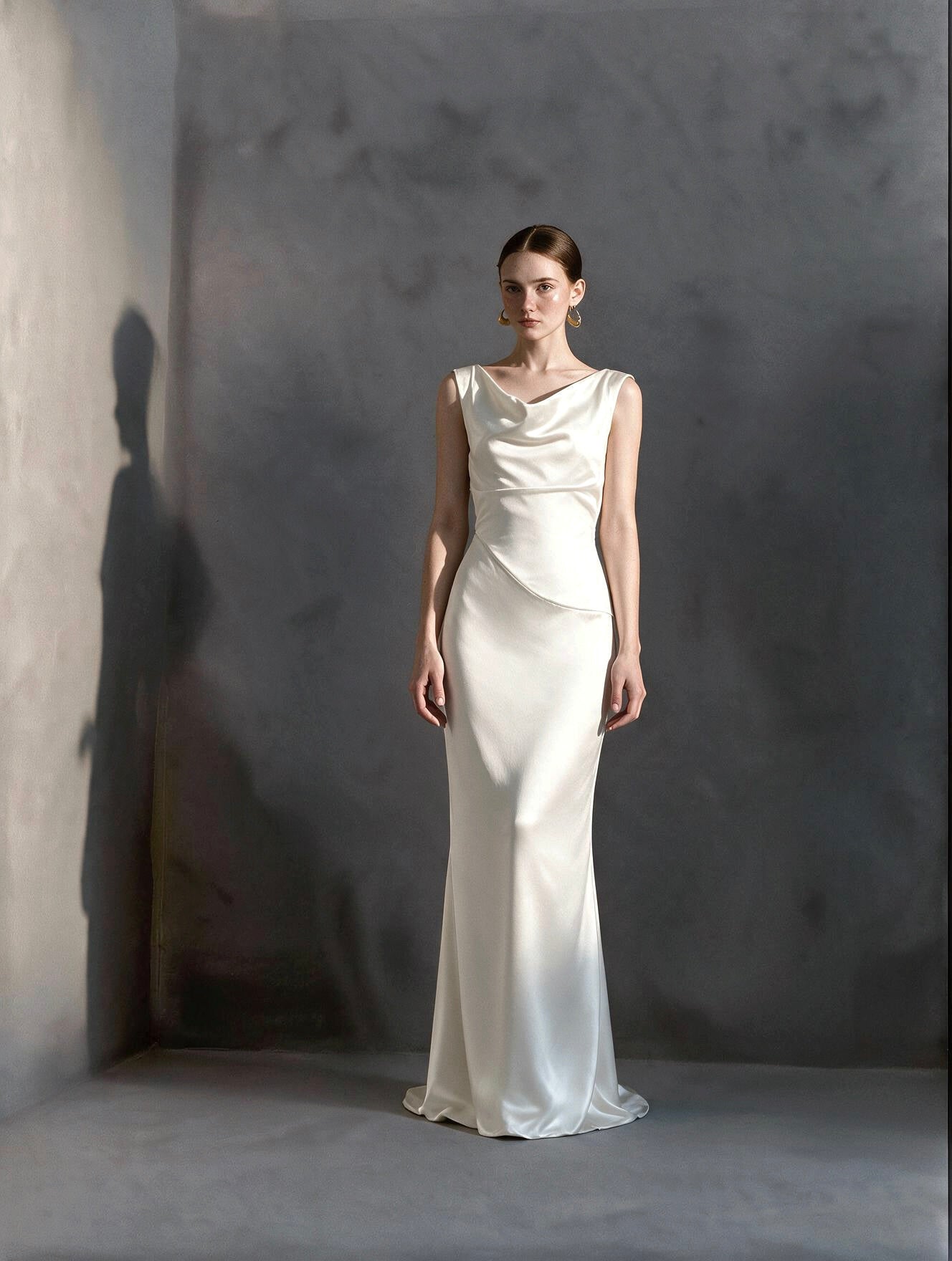 SWAN BACK Slip Dress