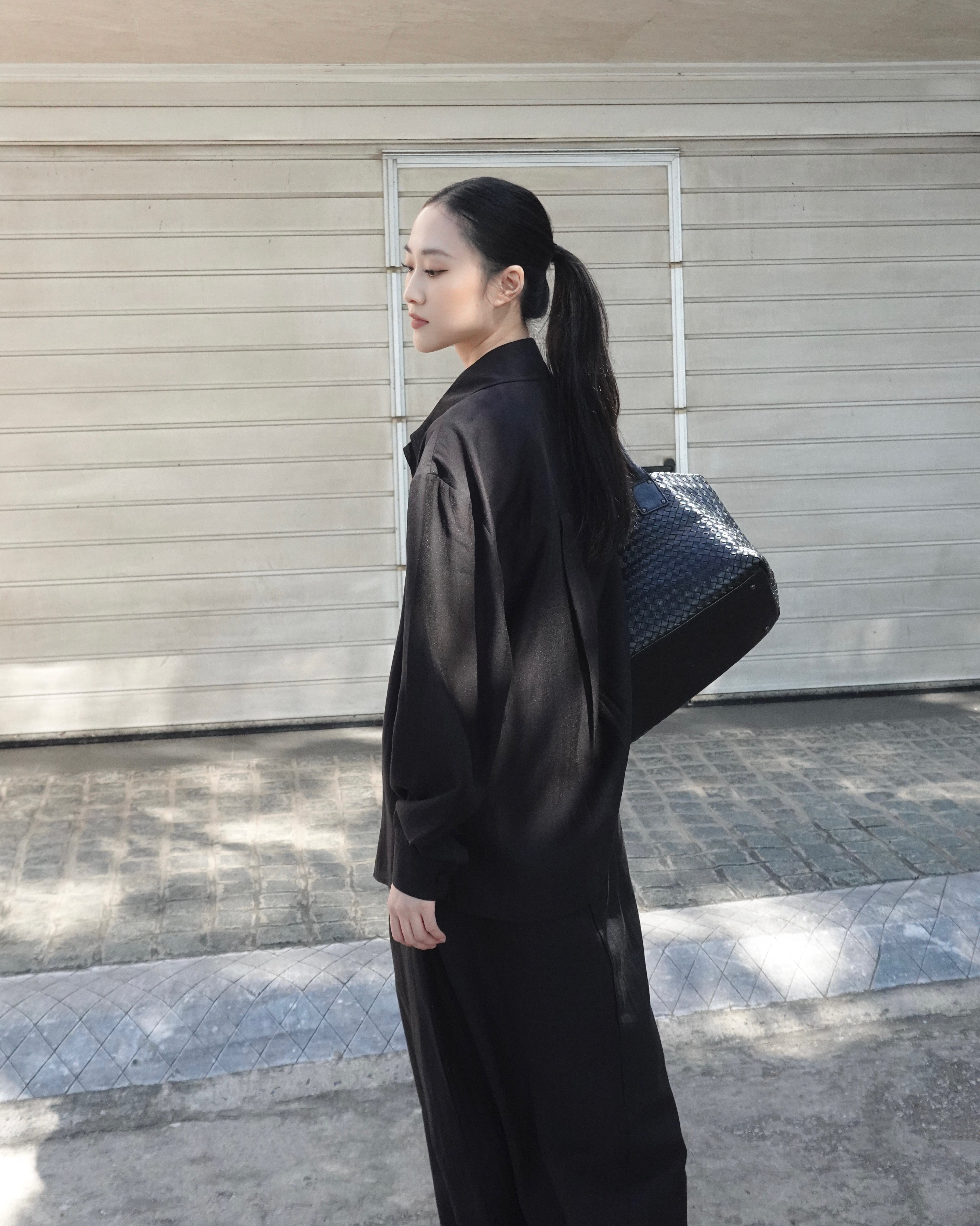 Linen Top x Layer Trousers