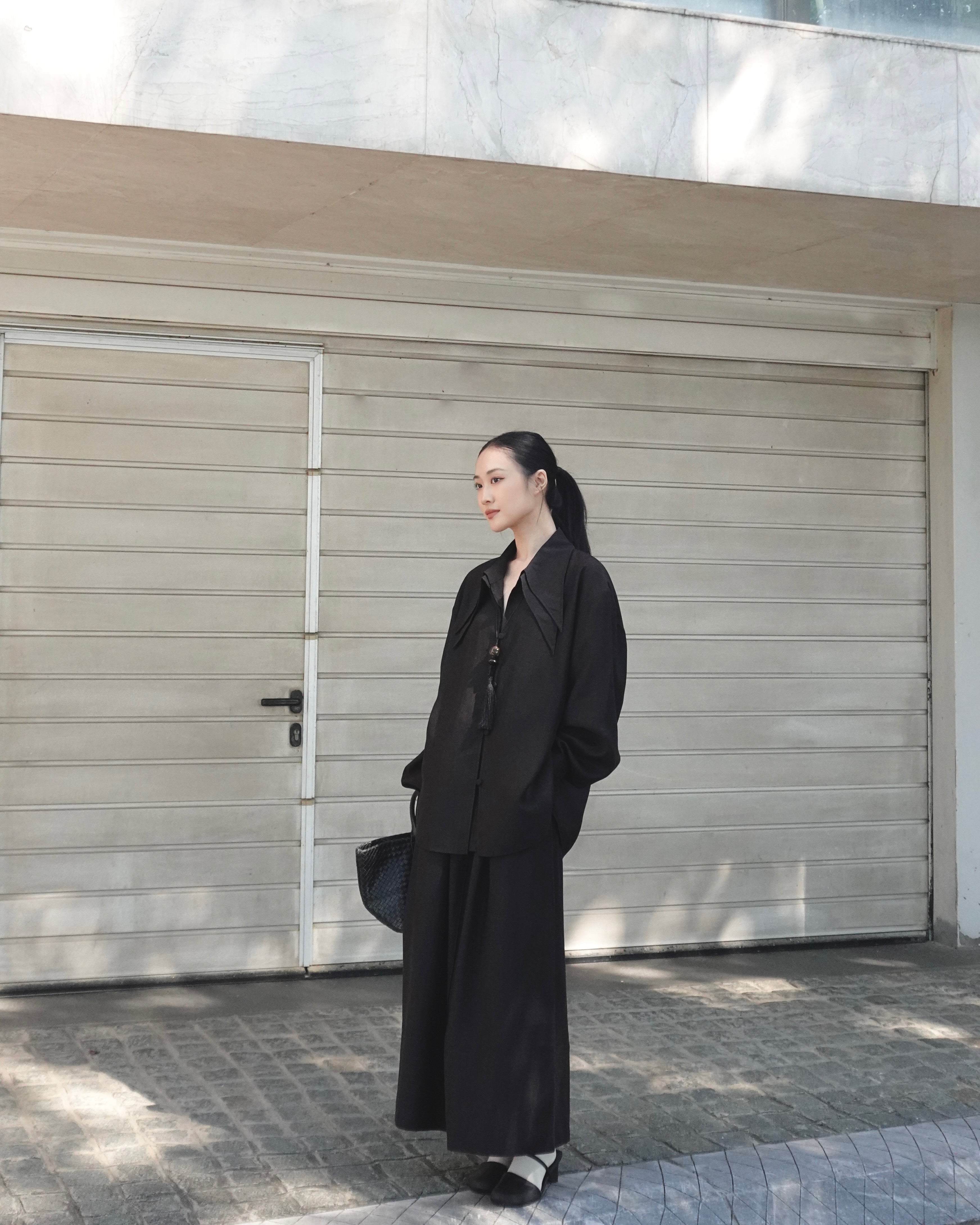Linen Top x Layer Trousers