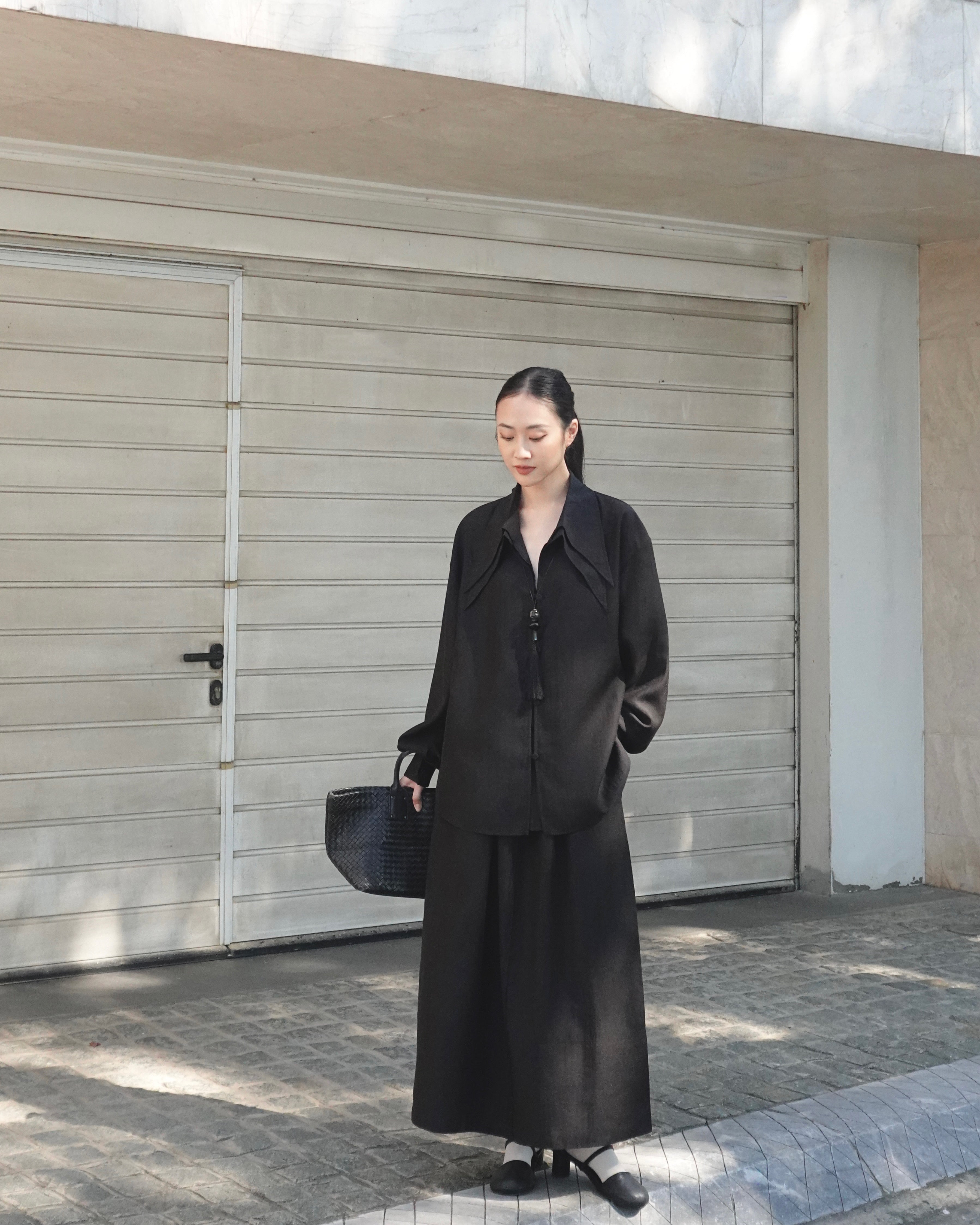 Linen Top x Layer Trousers