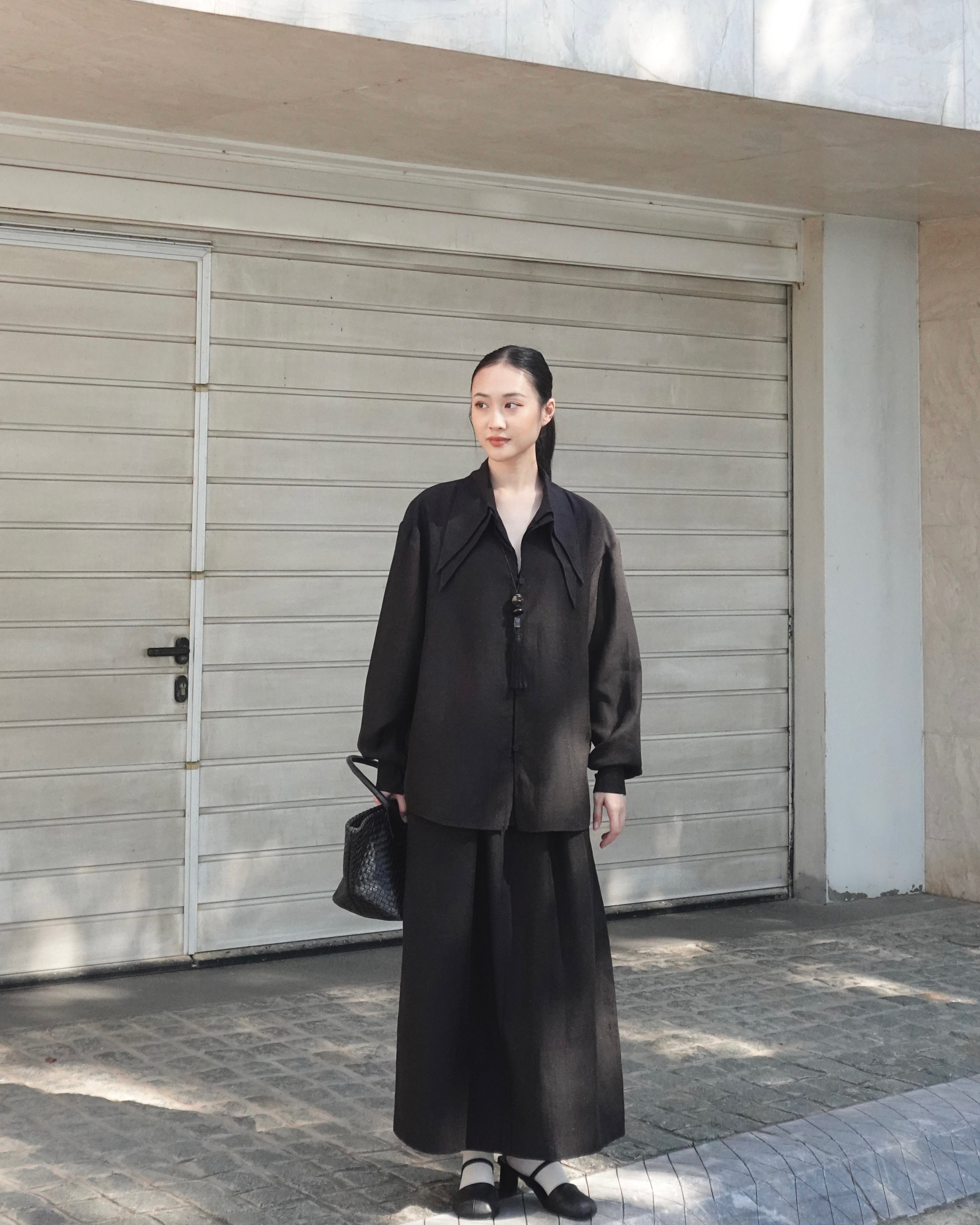 Linen Top x Layer Trousers