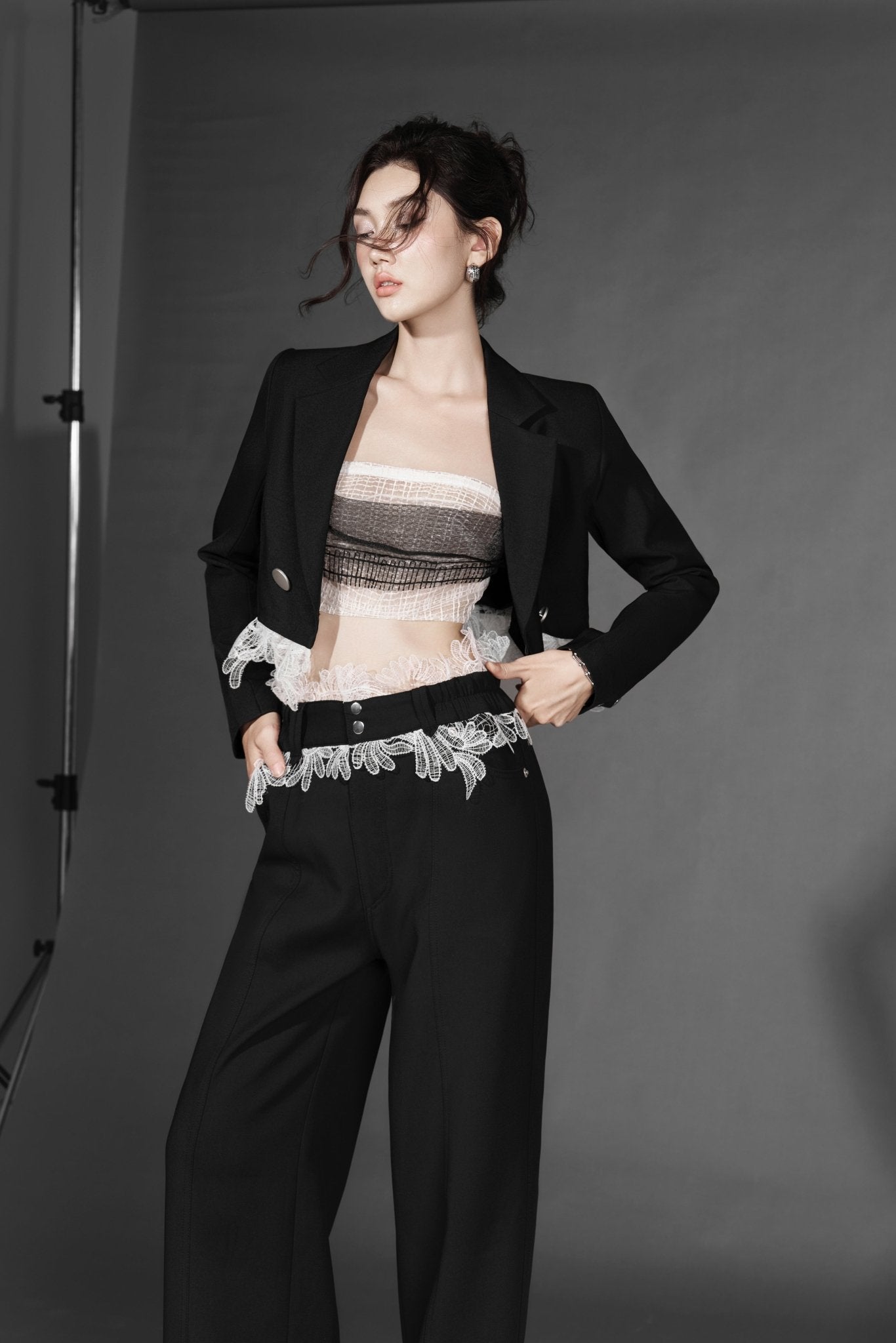 B-Boy Zen Crop Vest x Cruella Bra x Gen Z to B Pants - Jadeiteth