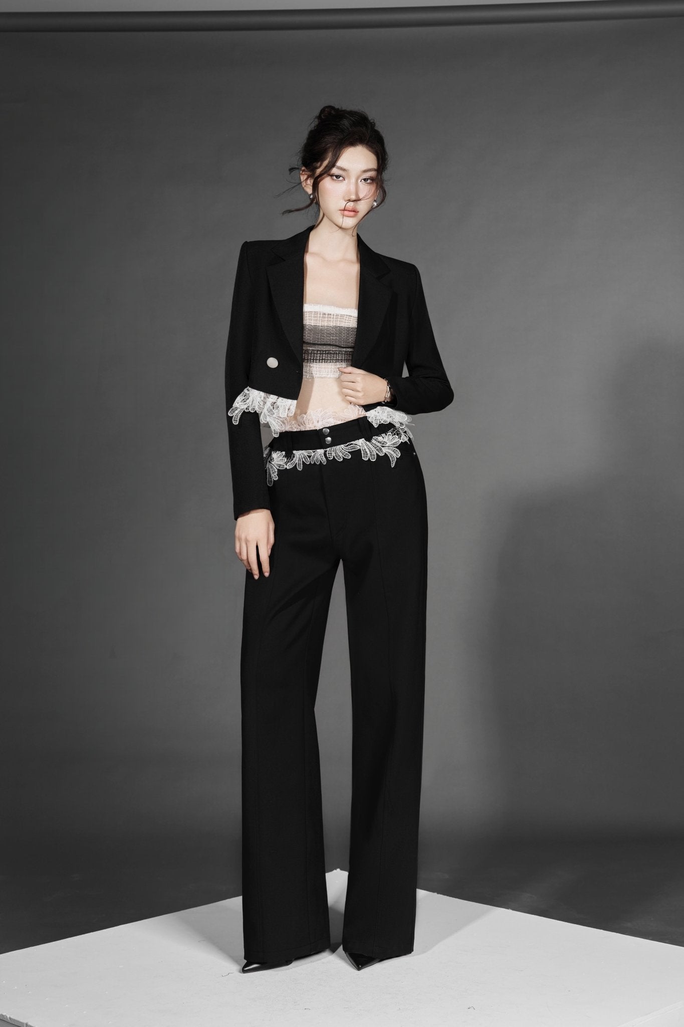 B-Boy Zen Crop Vest x Cruella Bra x Gen Z to B Pants - Jadeiteth