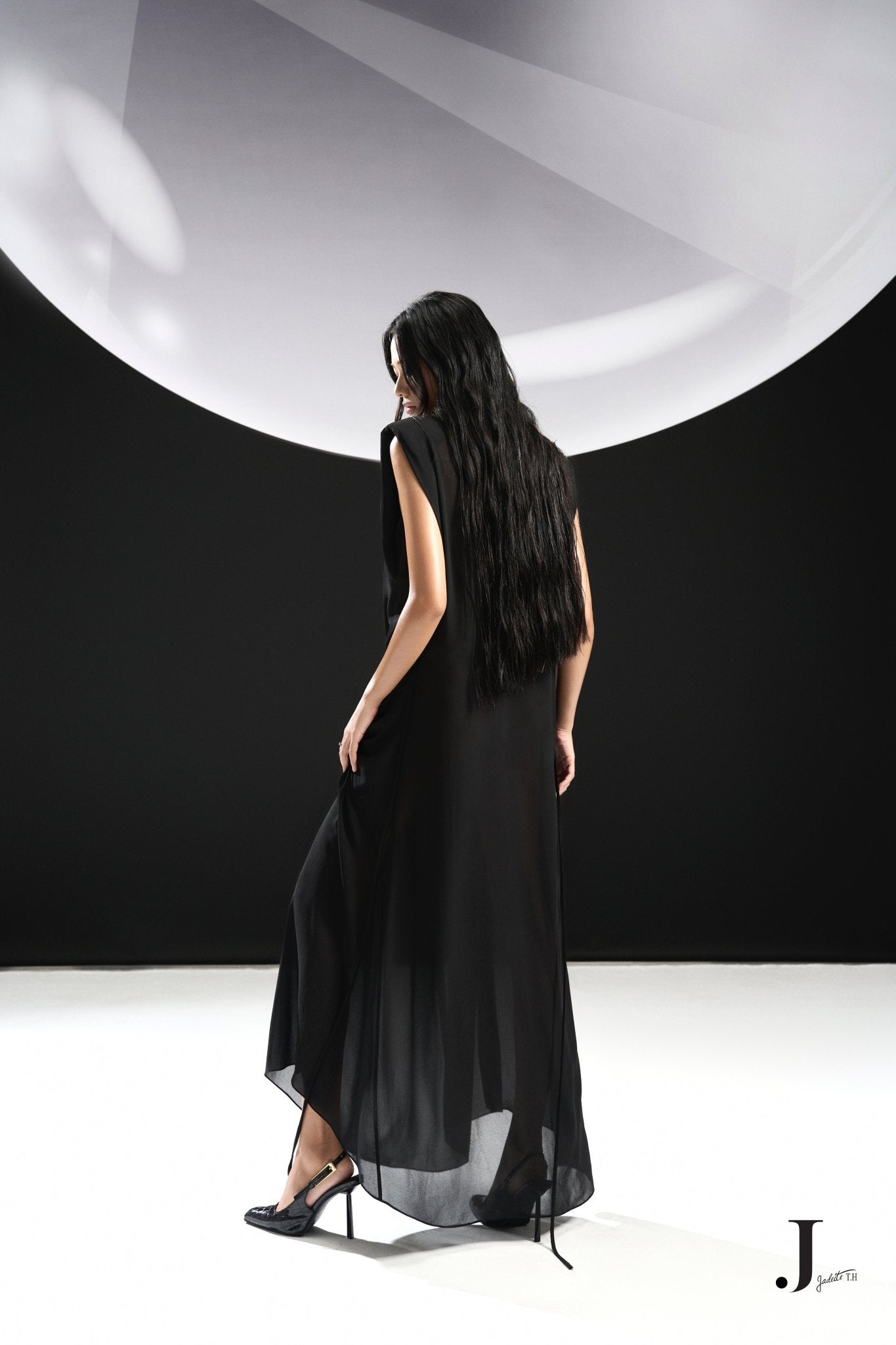 Butterfly B Chiffon Dress - Jadeiteth