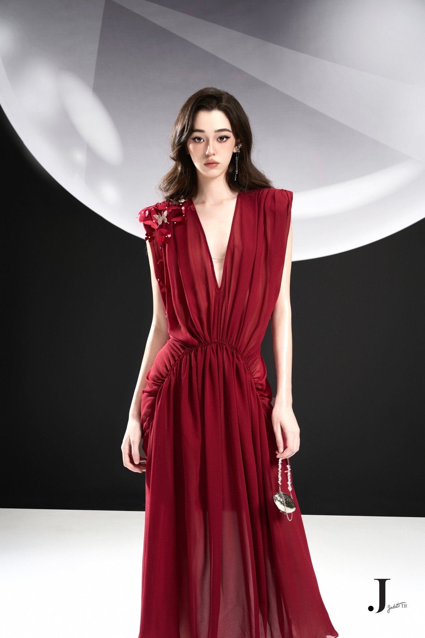 Butterfly R Chiffon Dress - Jadeiteth