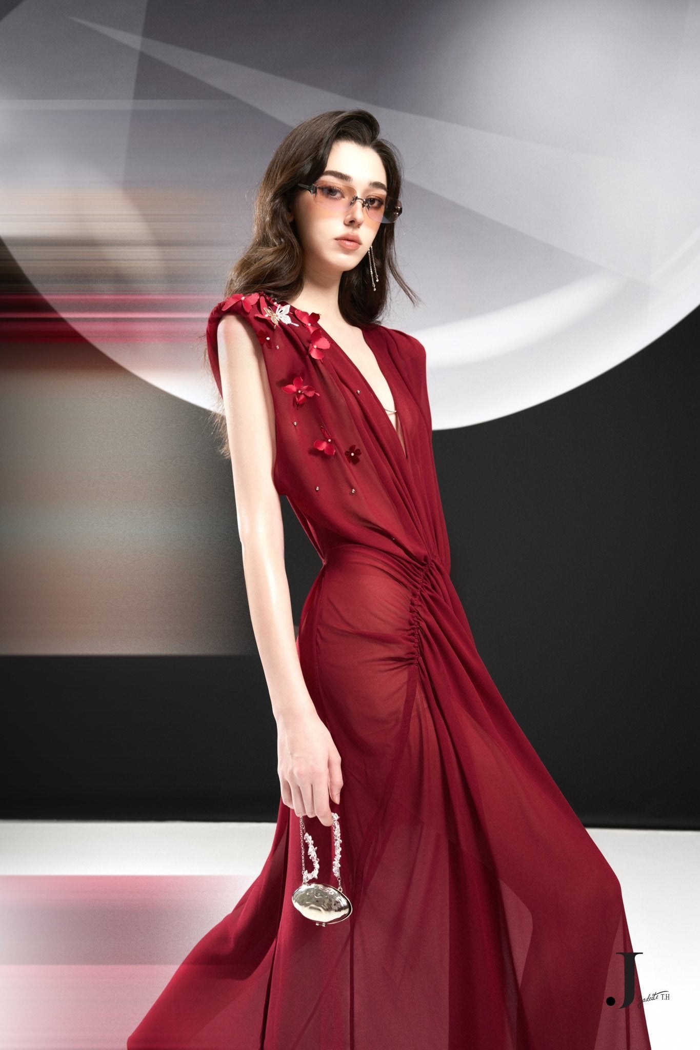 Butterfly R Chiffon Dress - Jadeiteth