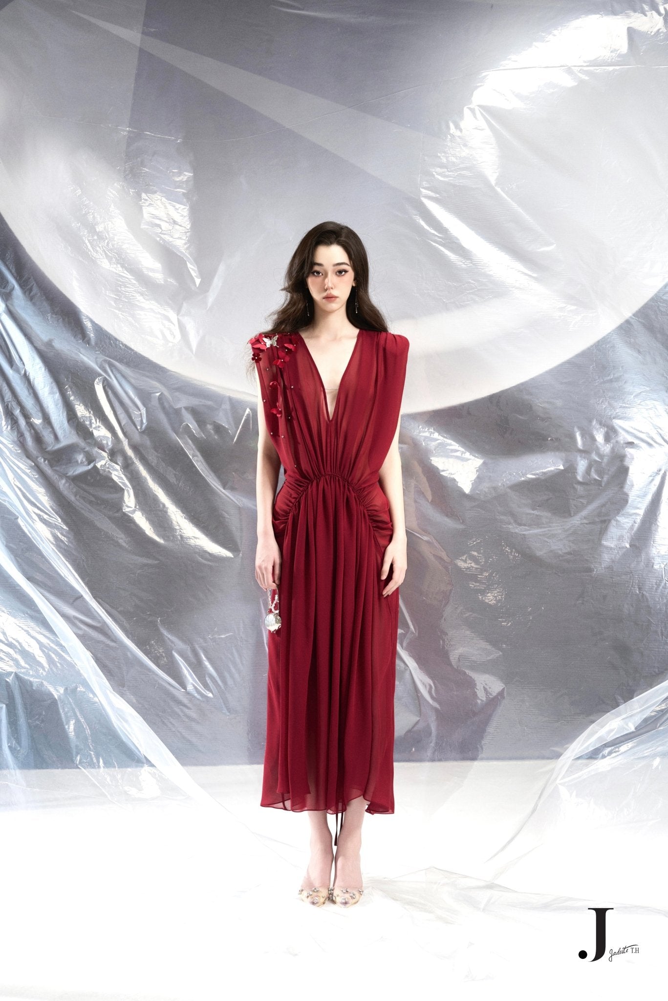 Butterfly R Chiffon Dress - Jadeiteth