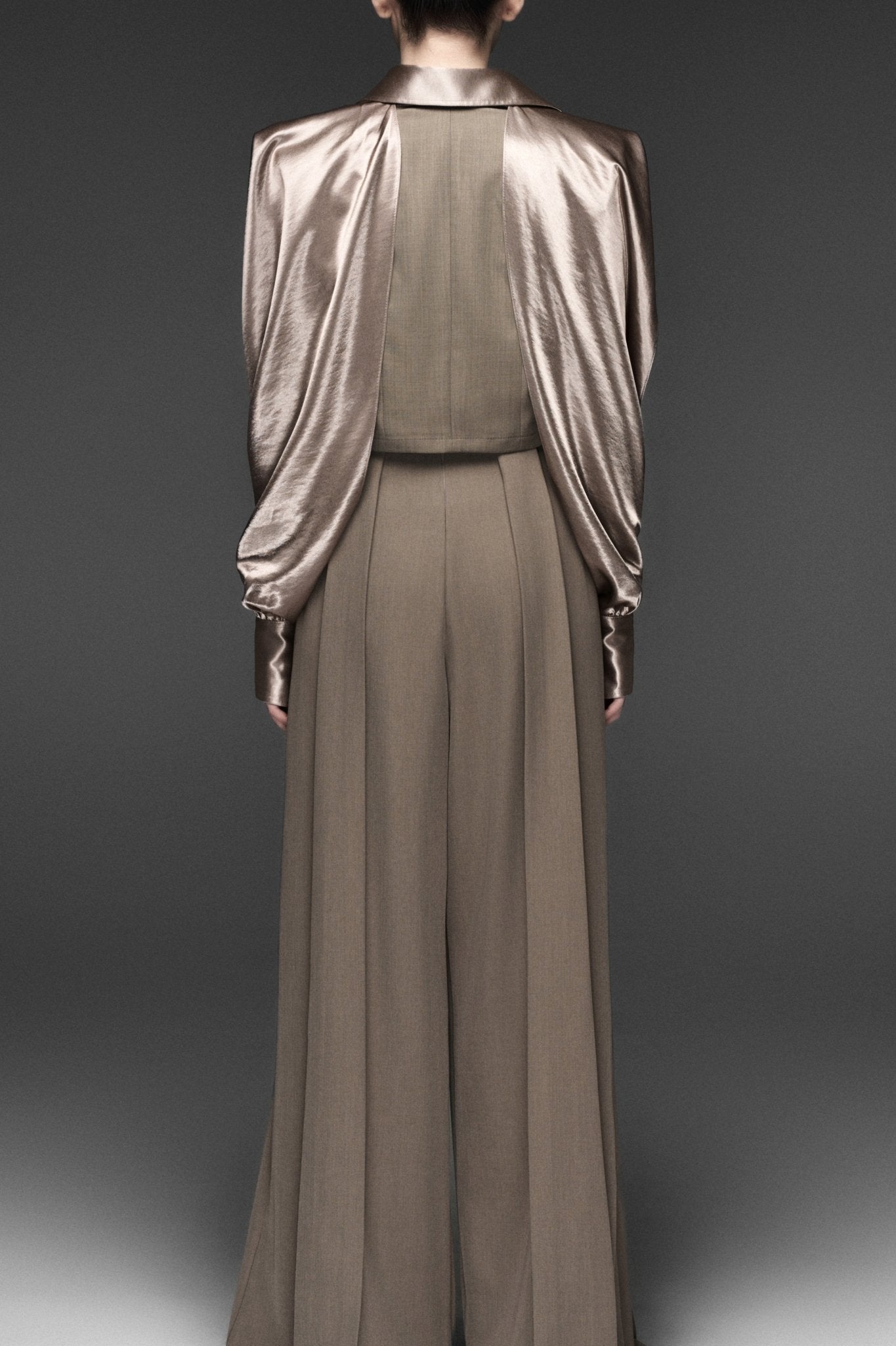 Cape Ver2 Long-Sleeves Crop-Shirt & Wide ver2 light Sand Pants - Jadeiteth