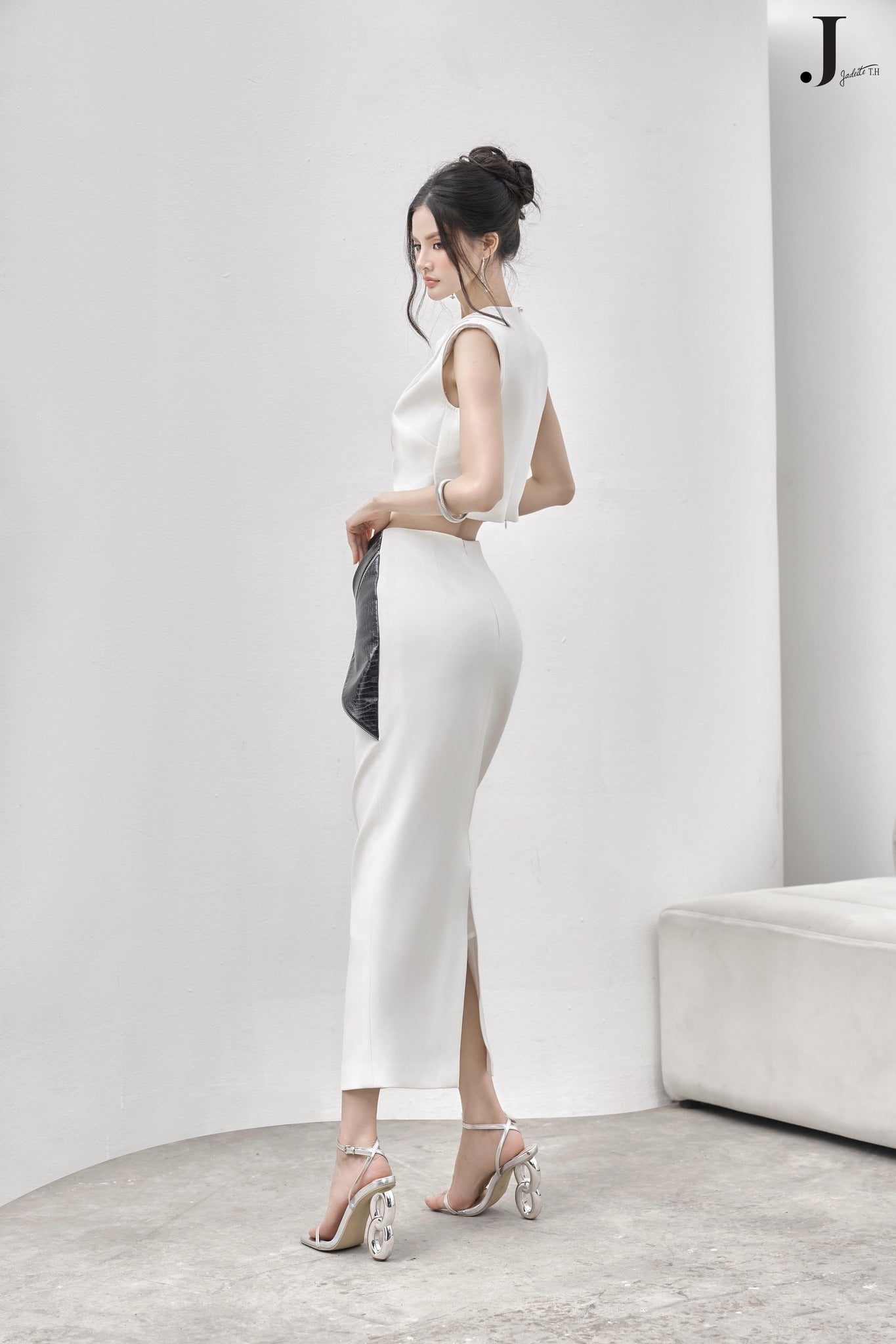 CELA ZILE CROPTOP x LAYER D SKIRT - Jadeiteth