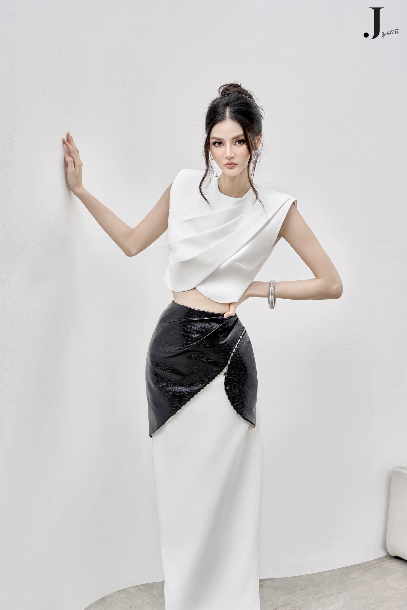 CELA ZILE CROPTOP x LAYER D SKIRT - Jadeiteth