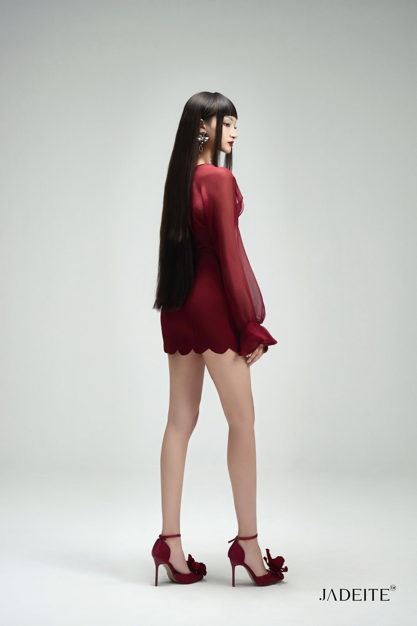 Cube R Strapless Dress x Vale R Crop-Shirt - Jadeiteth