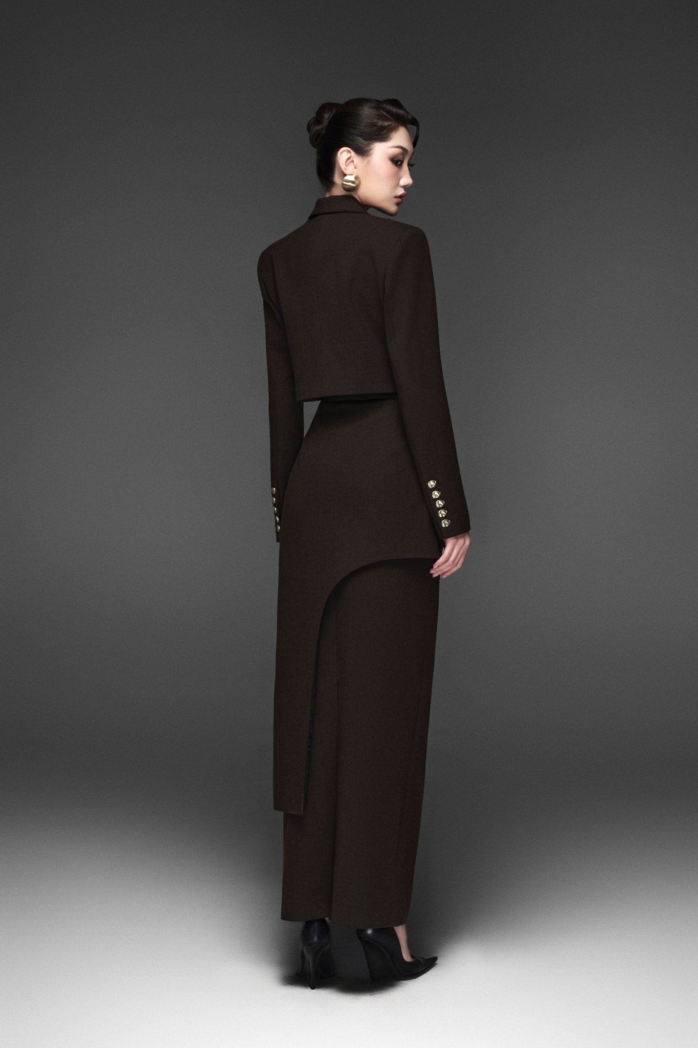 Dune Crop-top Jacket & Dune Layer Midi-skirt - Jadeiteth