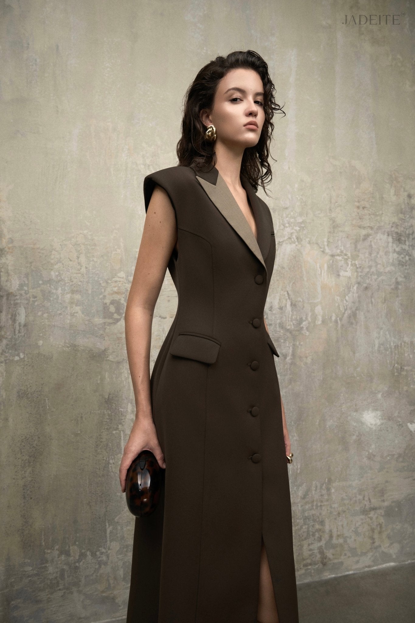 Earthline Shoulder Vest Coat - Jadeiteth