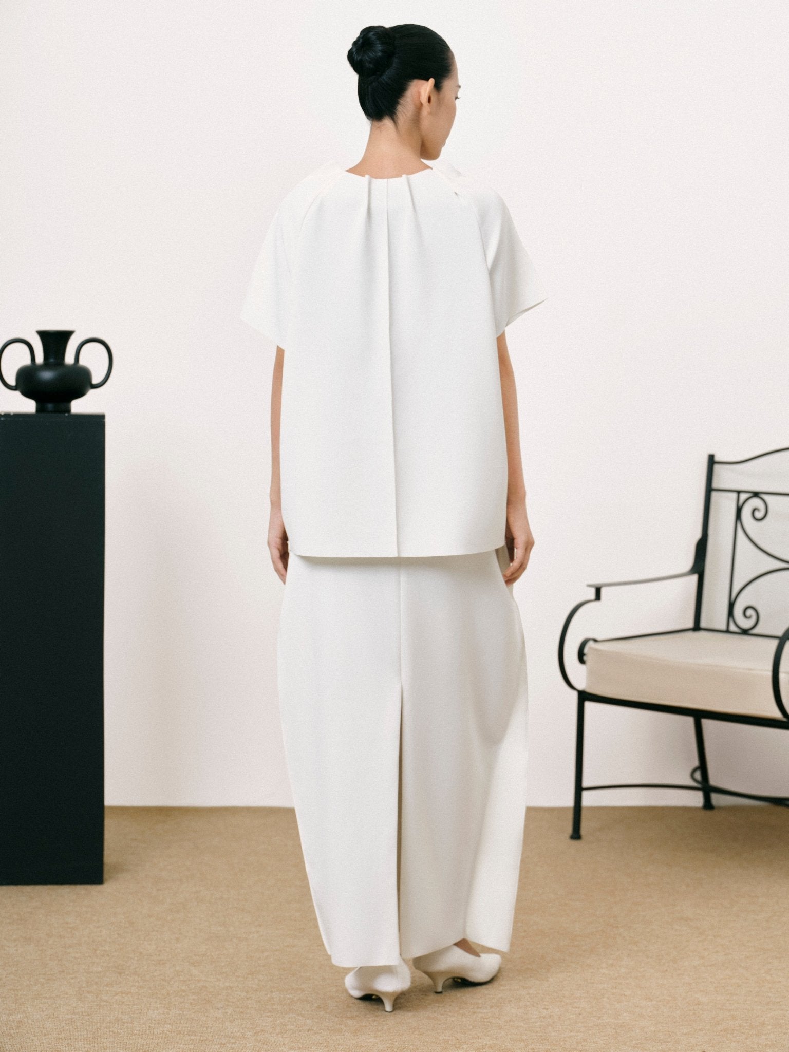 Folded Top x Column Skirt - Jadeiteth