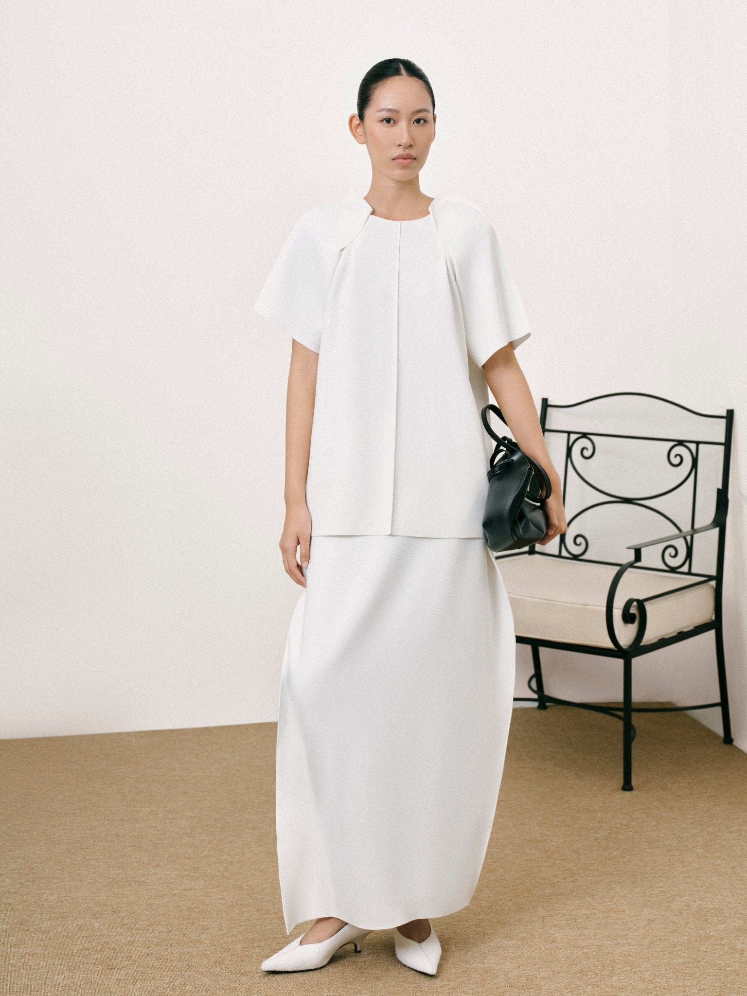 Folded Top x Column Skirt - Jadeiteth