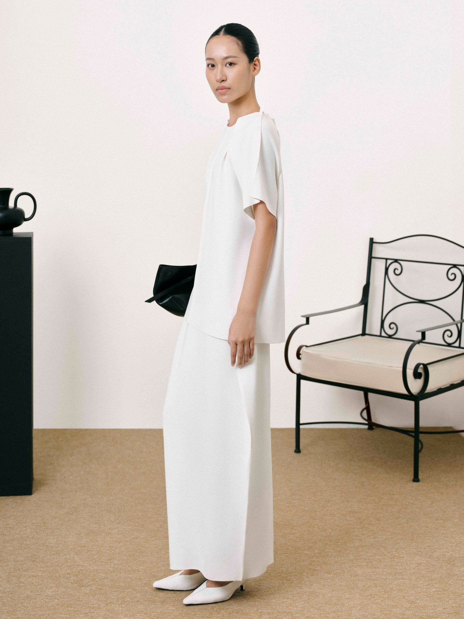 Folded Top x Column Skirt - Jadeiteth