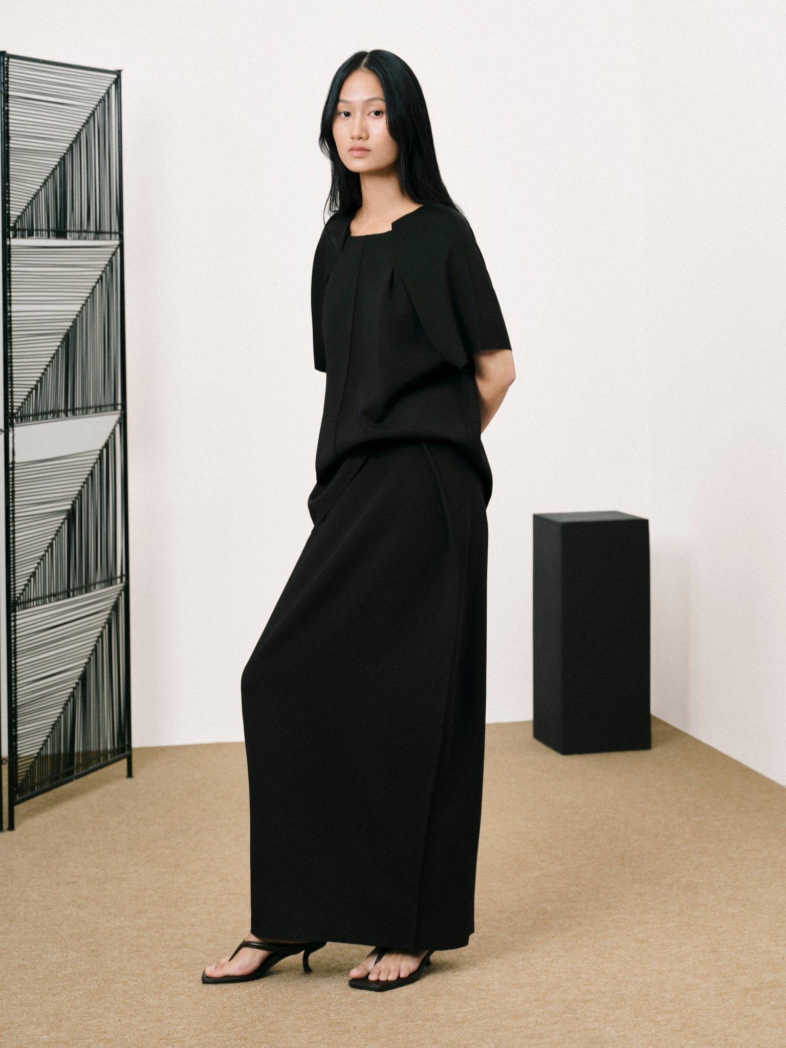 Folded Top x Column Skirt - Jadeiteth