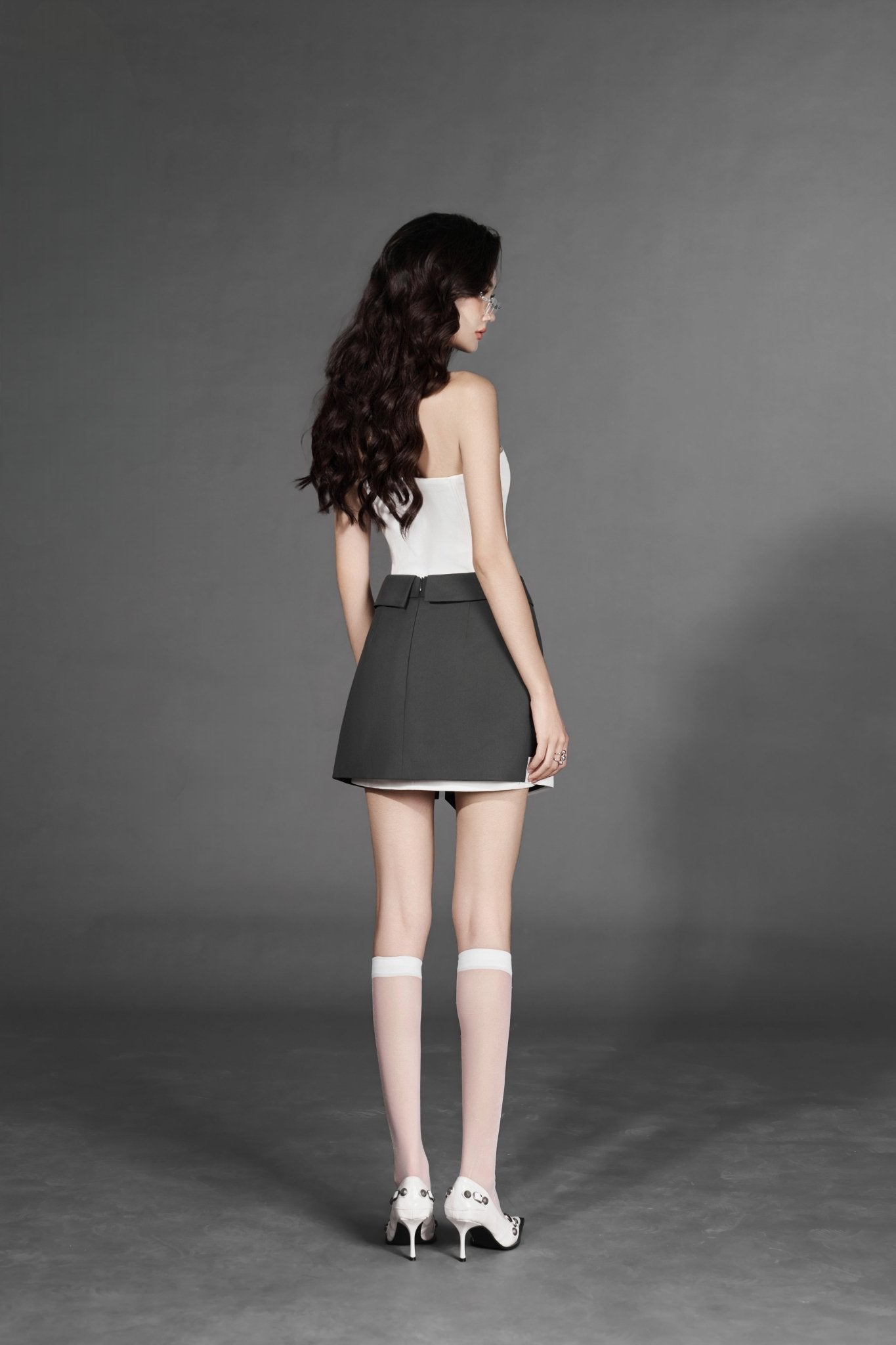 G-Boy Crop Vest x W-Girl Strapless Dress x Tie G-Belt - Jadeiteth