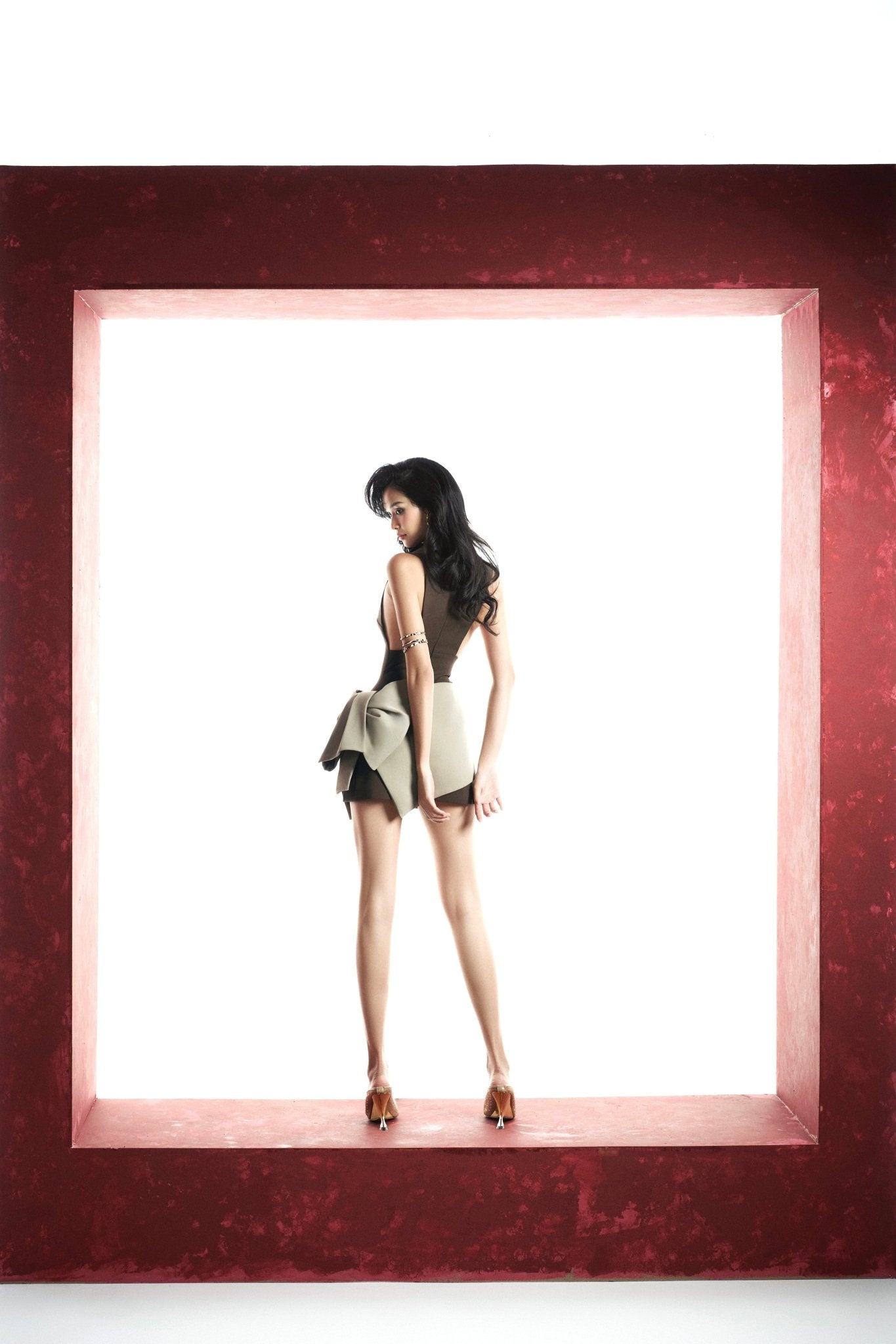 Mia Cafe Draped Dress - Jadeiteth