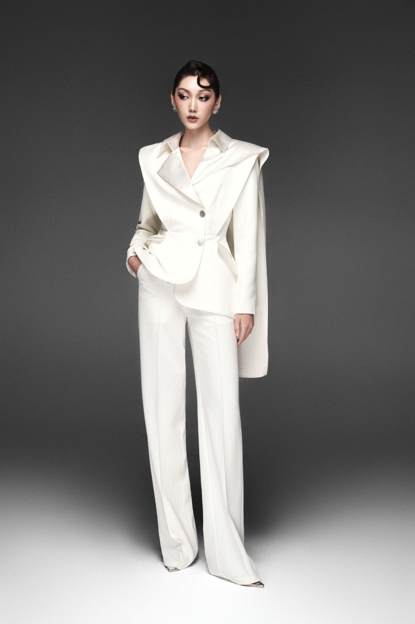 Mirage Cape Blazer x Desert Line Pants - Jadeiteth