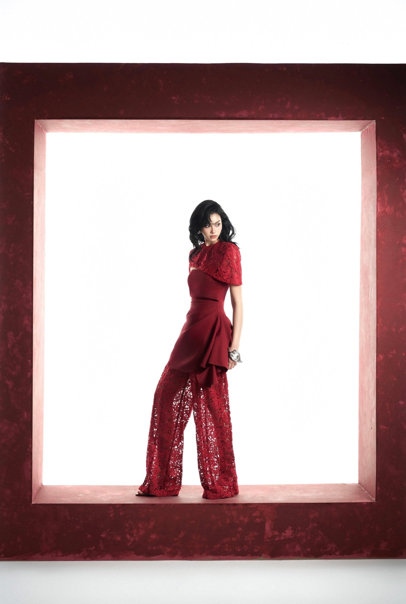 S Crop Top x Moss Off Shoulder x Moss Zen R Pants - Jadeiteth