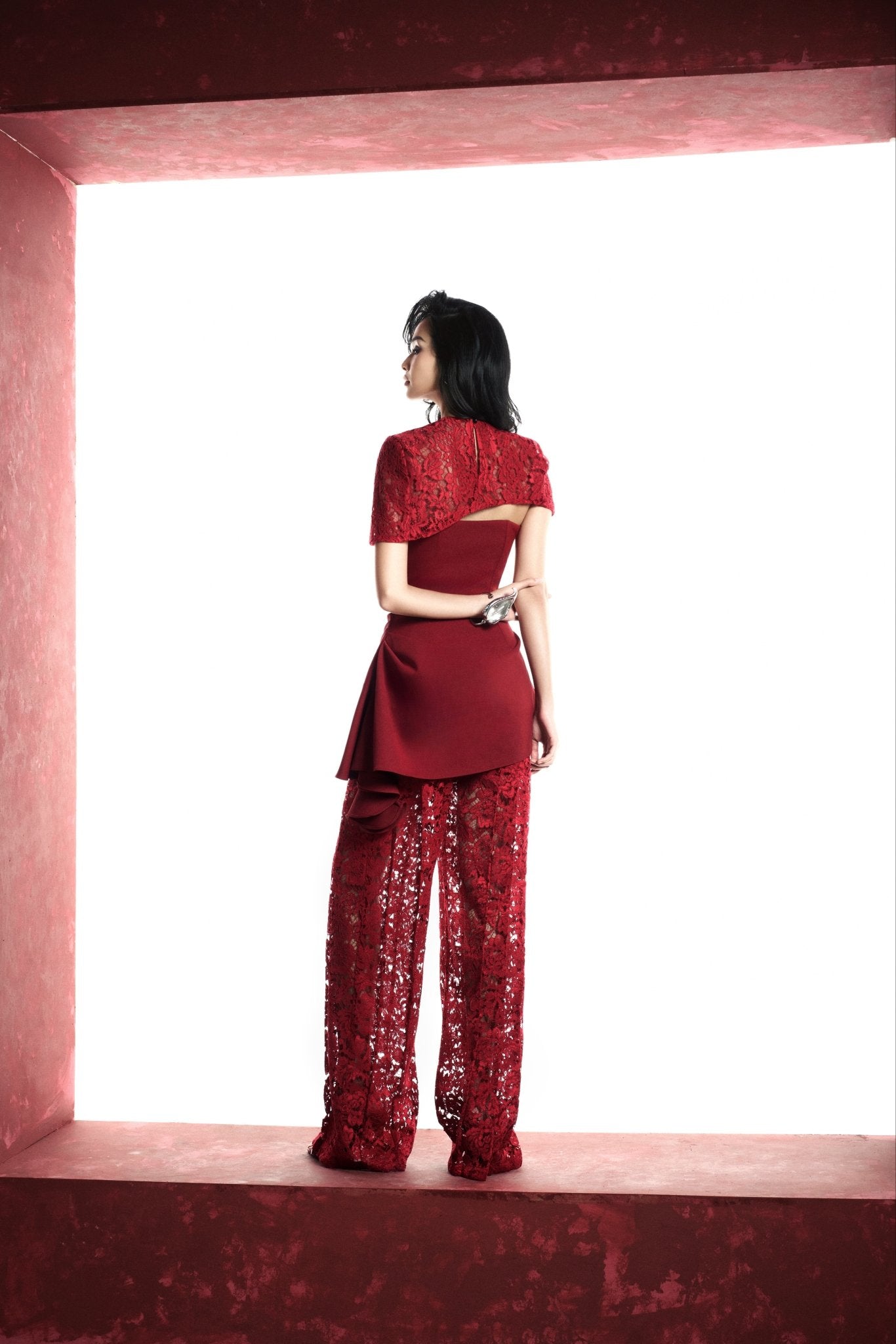 S Crop Top x Moss Off Shoulder x Moss Zen R Pants - Jadeiteth