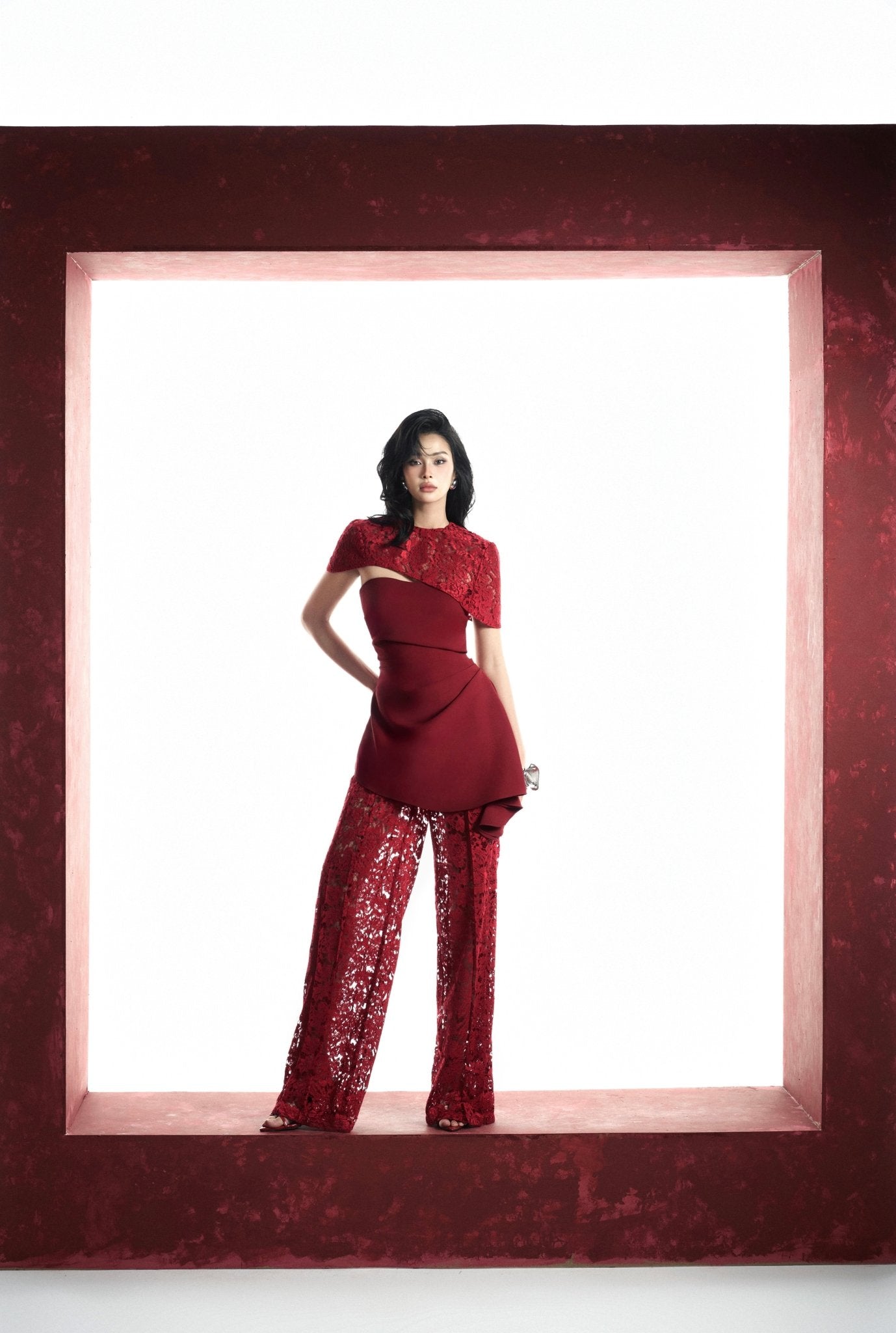 S Crop Top x Moss Off Shoulder x Moss Zen R Pants - Jadeiteth