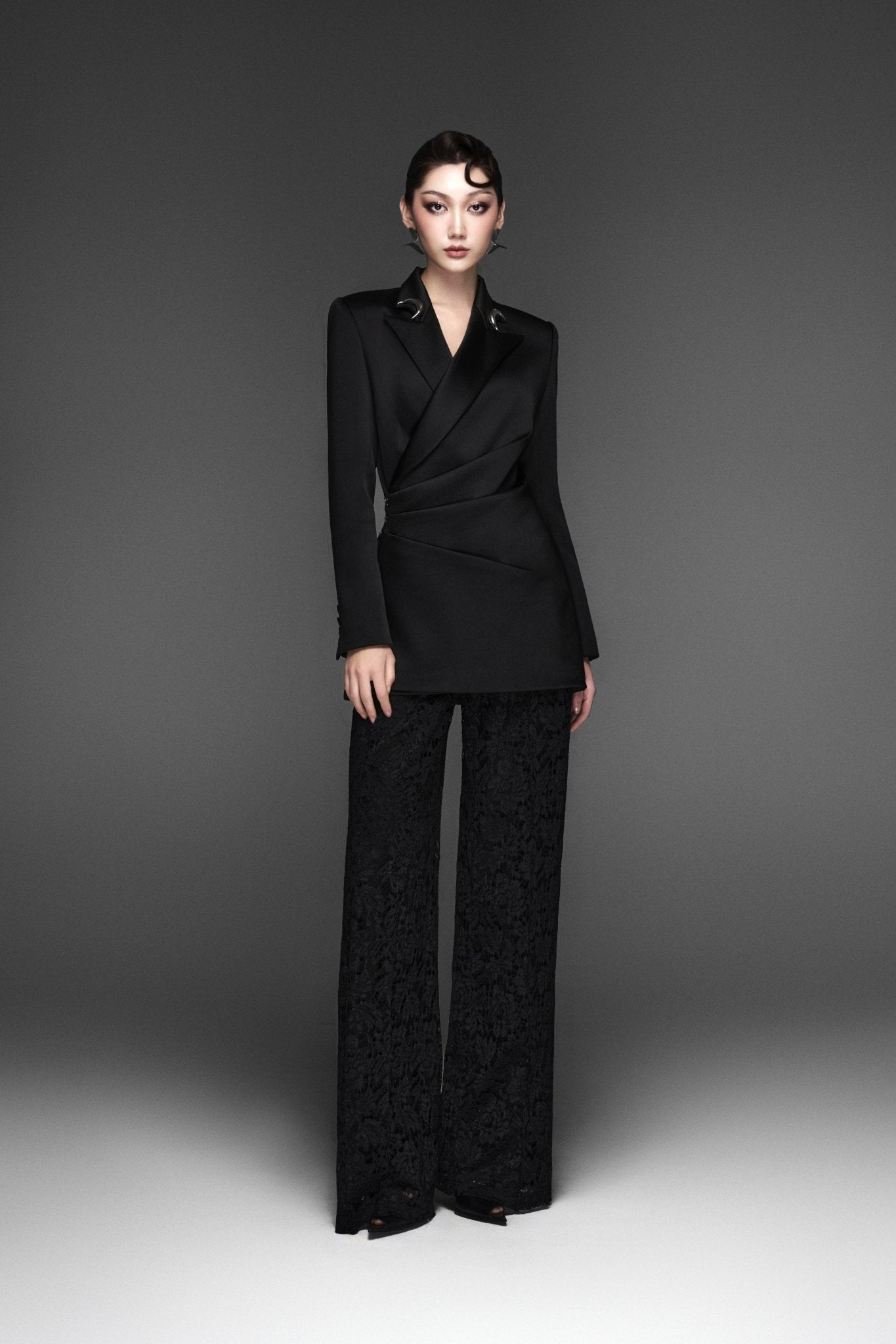 Sela Moon Black Top & Moss Zen Ver2 B Pants - Jadeiteth