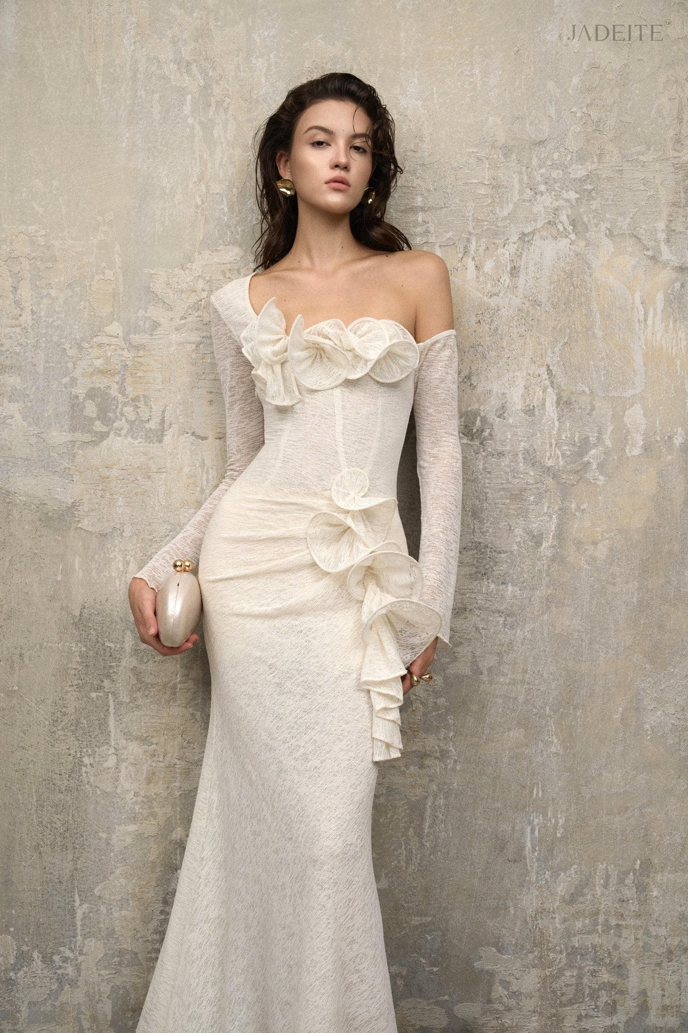 Silent Ivory Bloom Dress - Jadeiteth
