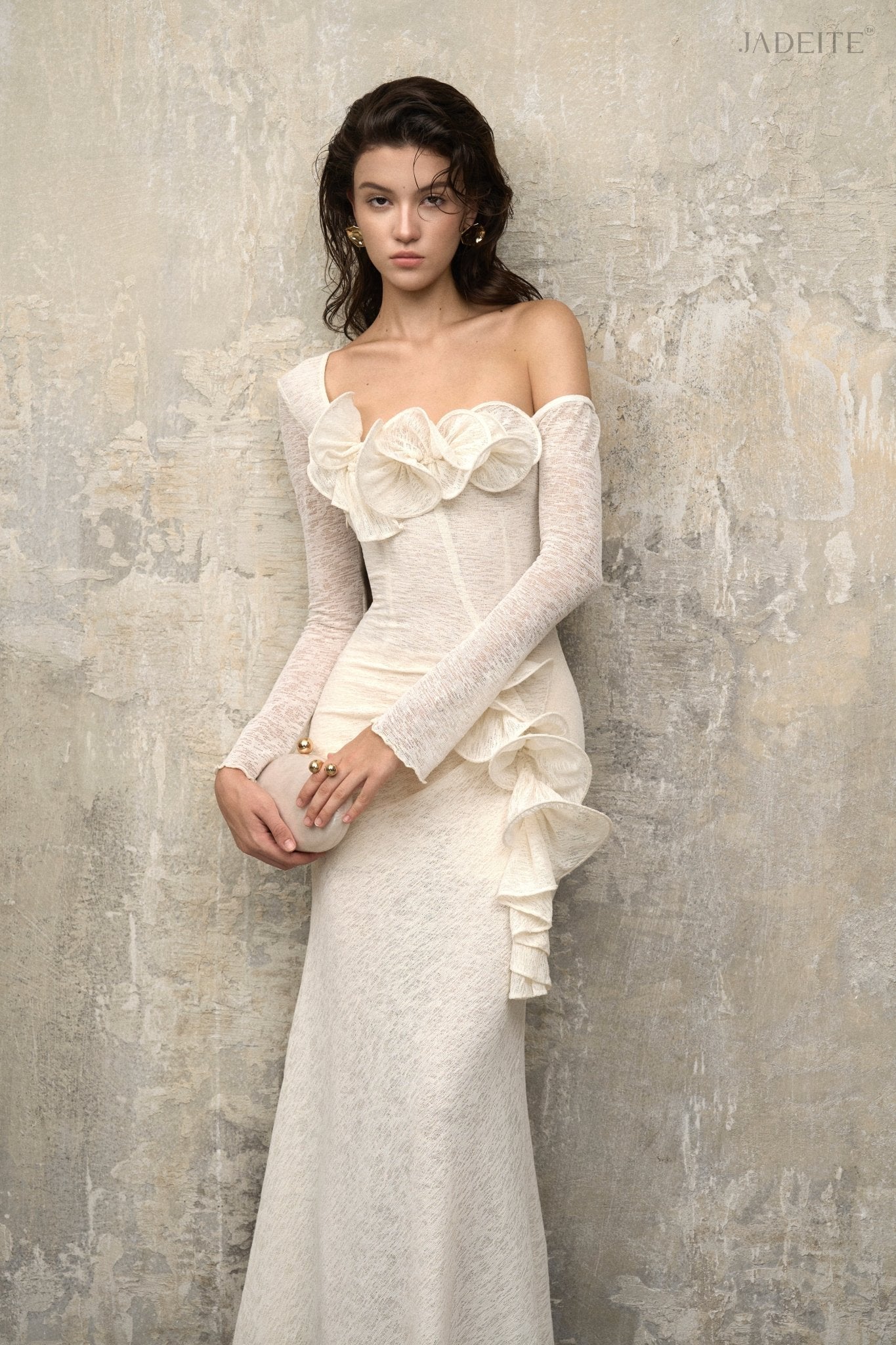 Silent Ivory Bloom Dress - Jadeiteth