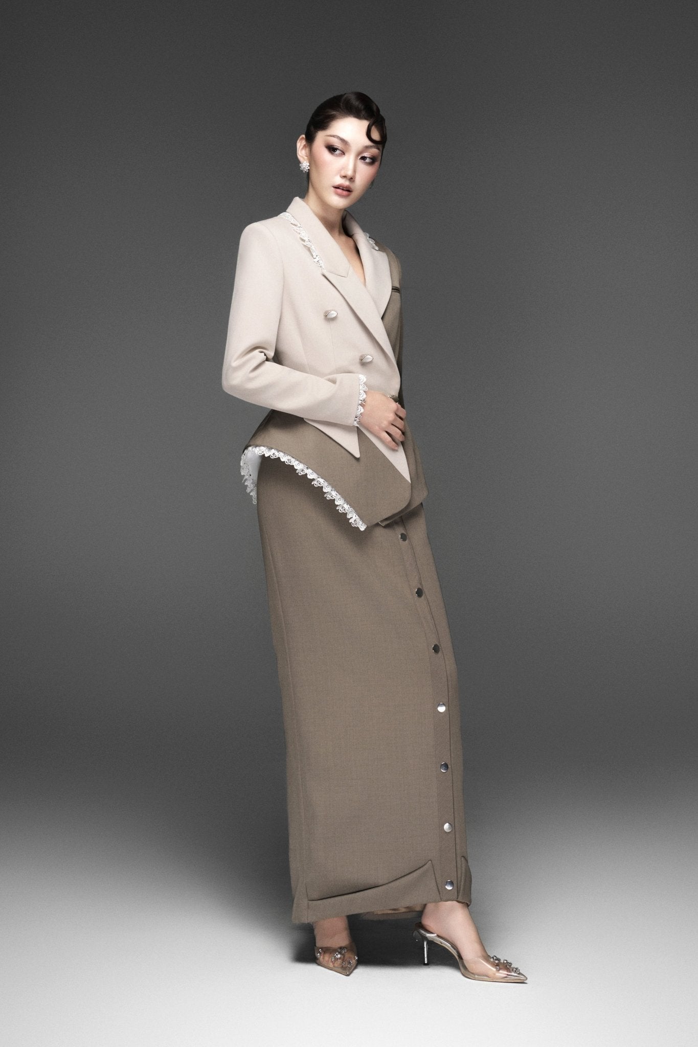 Silent Structure Vest Set & Dune Linear Structure Trousers - Jadeiteth