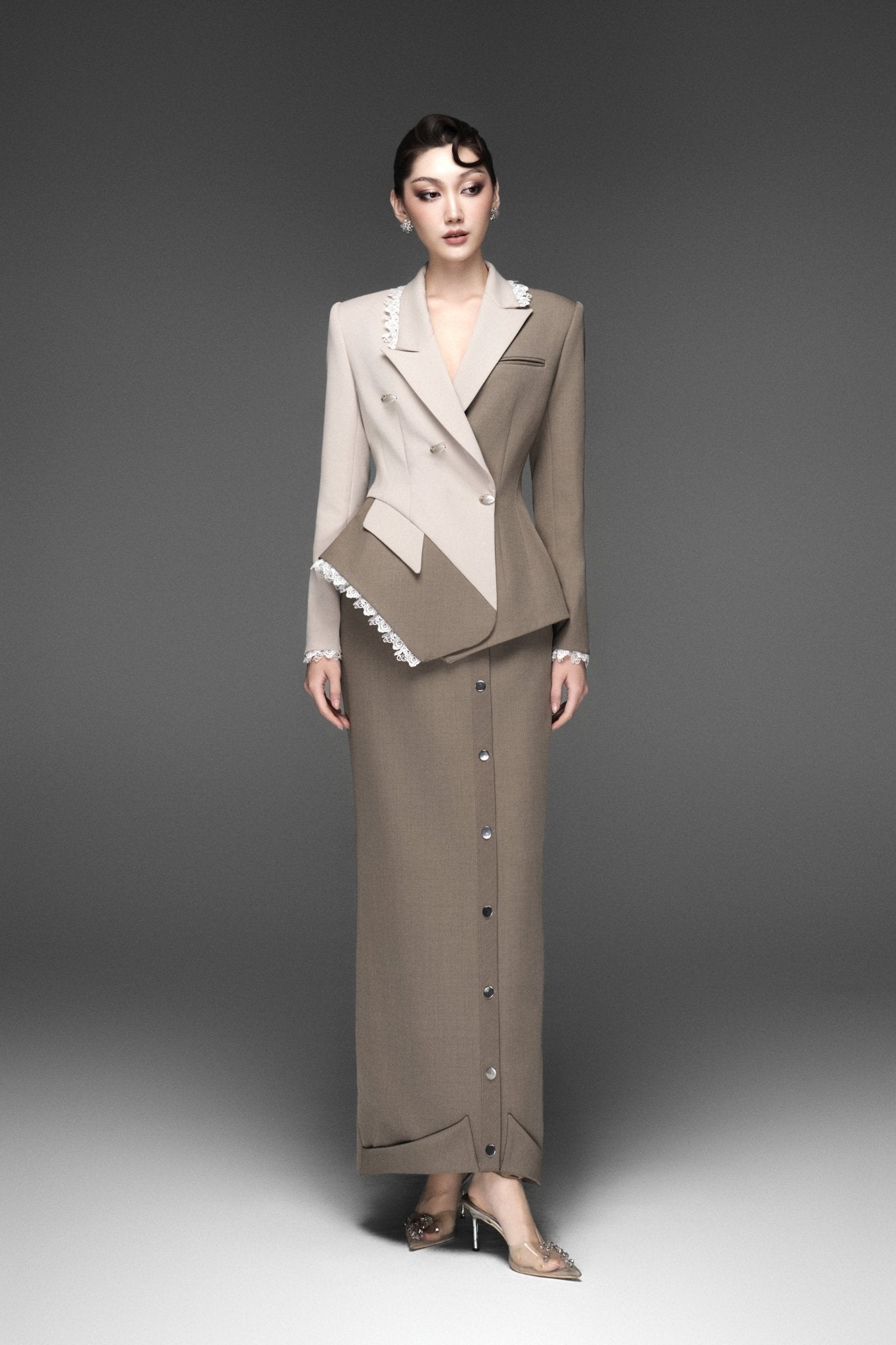 Silent Structure Vest Set & Dune Linear Structure Trousers - Jadeiteth