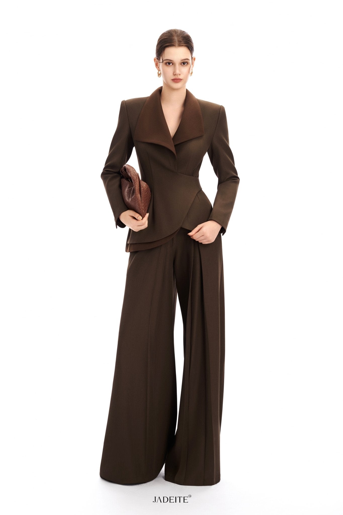 Structure Bespoke Long-Sleeved Blazer & Wide Bespoke Pants - Jadeiteth