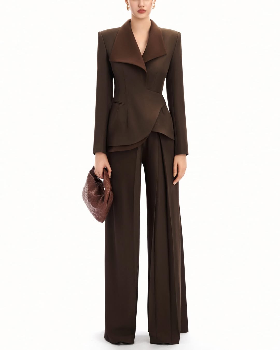 Structure Bespoke Long-Sleeved Blazer & Wide Bespoke Pants - Jadeiteth