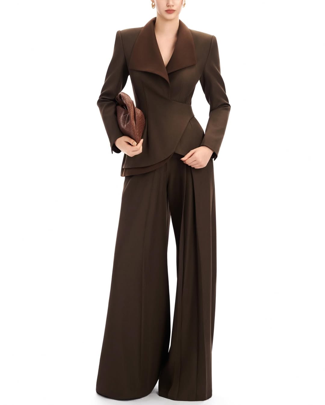 Structure Bespoke Long-Sleeved Blazer & Wide Bespoke Pants - Jadeiteth