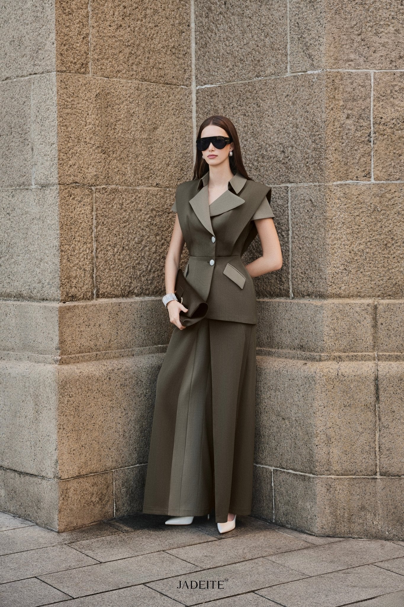 Structure Moss 2-Side Gilet Vest x Moss 2-Side Pants - Jadeiteth
