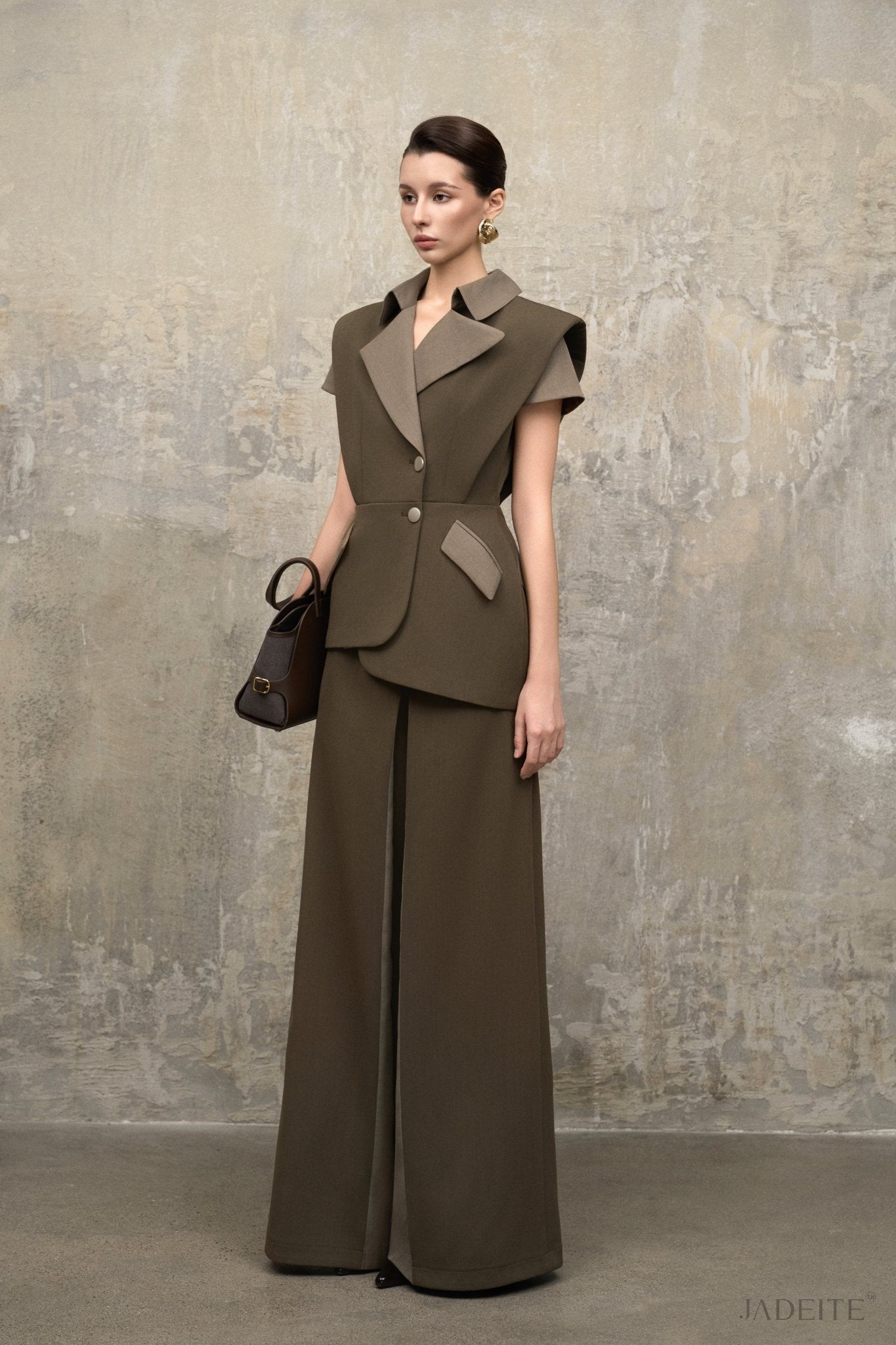 Structure Moss 2-Side Gilet Vest x Moss 2-Side Pants - Jadeiteth